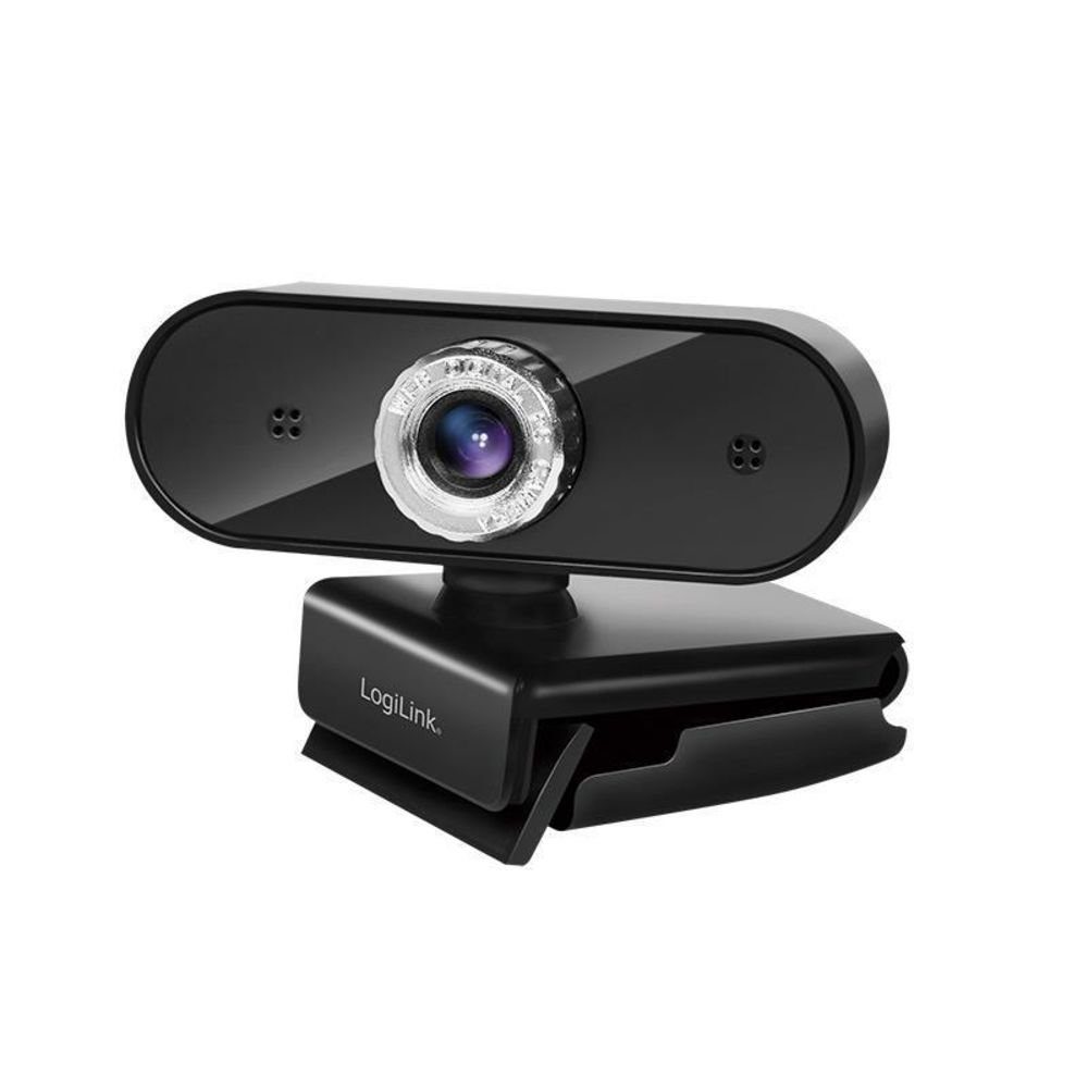 LogiLink UA0368 Webcam (HD, USB, Clip-on Befestigung, Plug and Play, Skype, Google Meet, FaceTime)