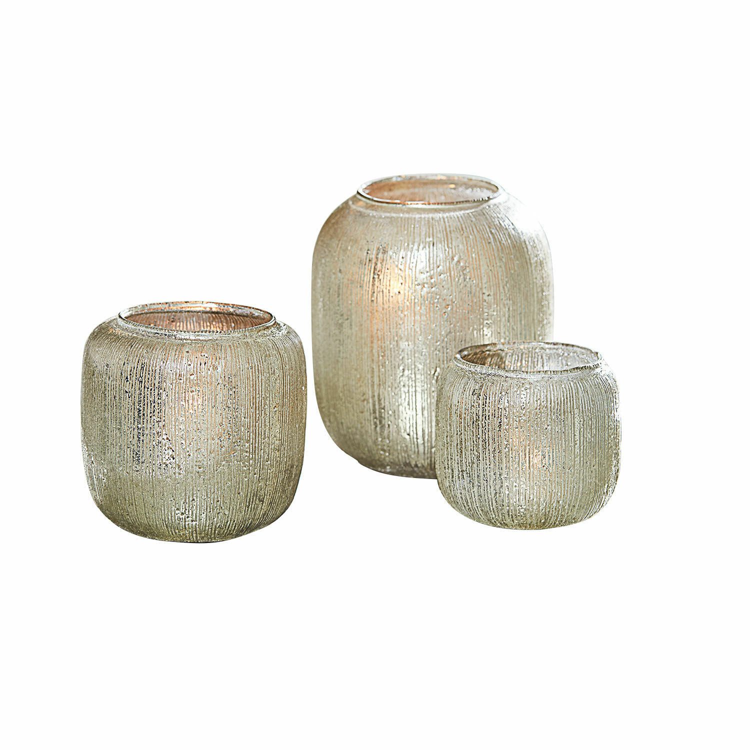 Windlicht Windlicht 3er Set Clioneth silber