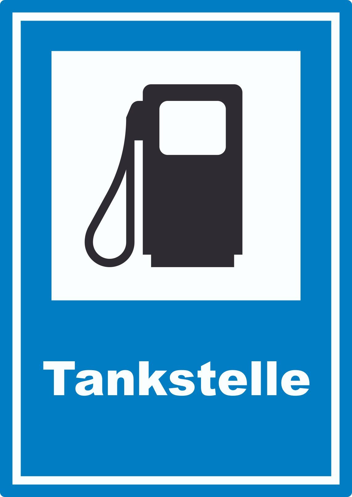 Aufkleber Tankstelle Aufkleber