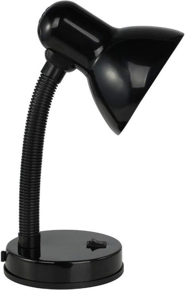 EGLO Tischleuchte BASIC, Ein-/Ausschalter, Leuchtmittel wechselbar, ohne Leuchtmittel, Ø12,5 x H30 cm / exkl. 1 x E27 (je max. 40W) / Wippschalter