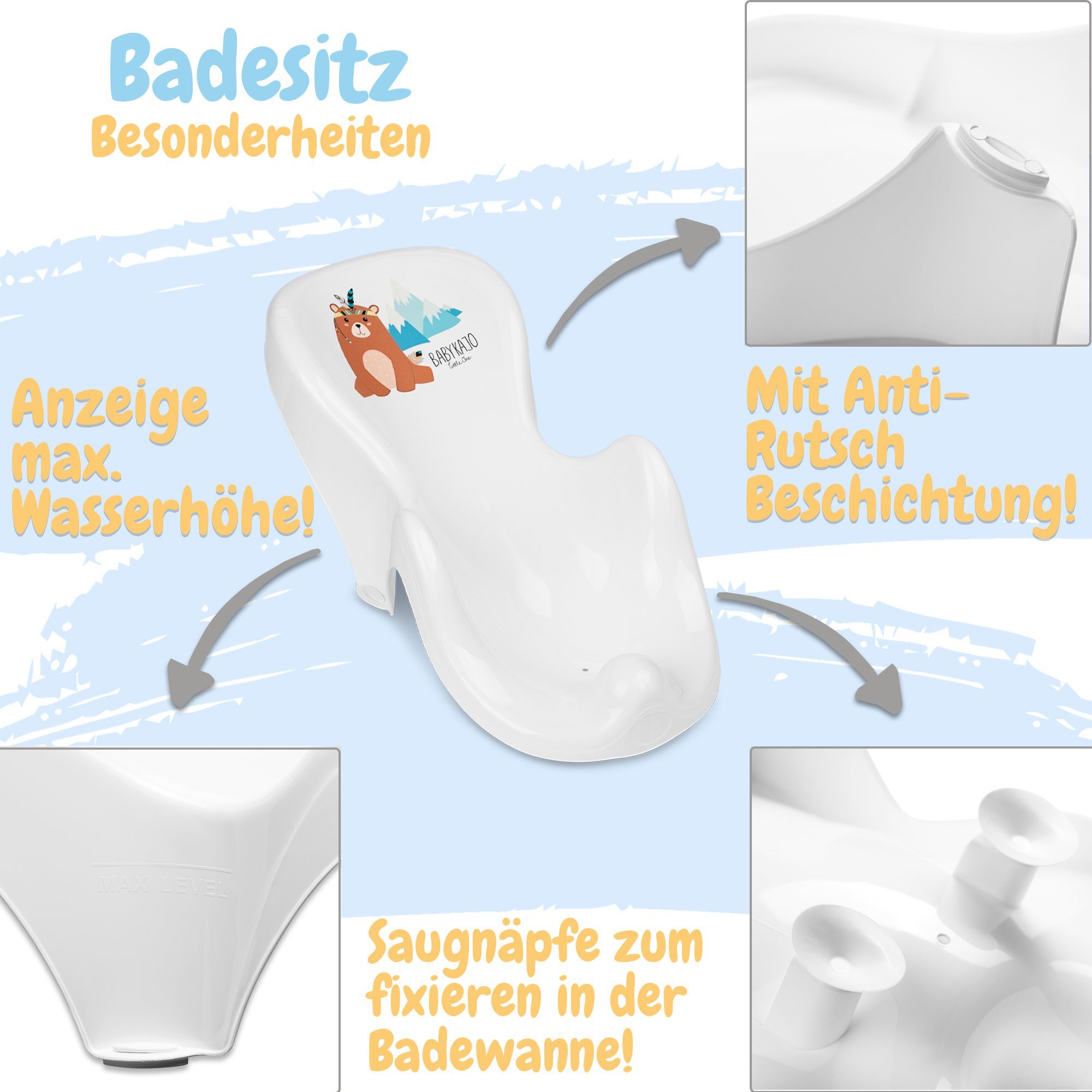 weiß Badesitz, TÜV Rheinland zertifiziert Bärchen 0000081291 Babykajo