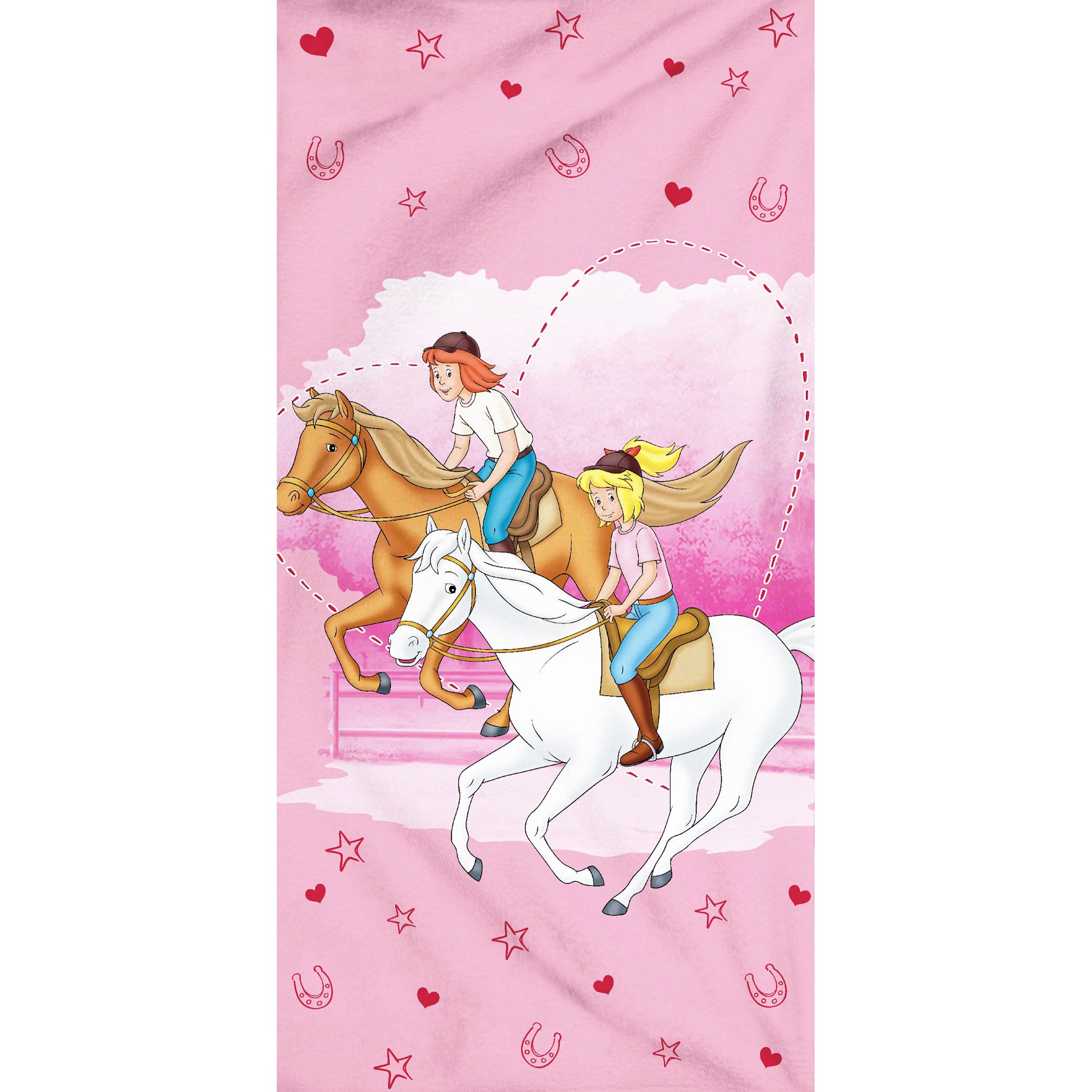 BERONAGE Strandtücher Bibi und Tina Badetuch Freunde 75x150, 100% Baumwolle günstig online kaufen