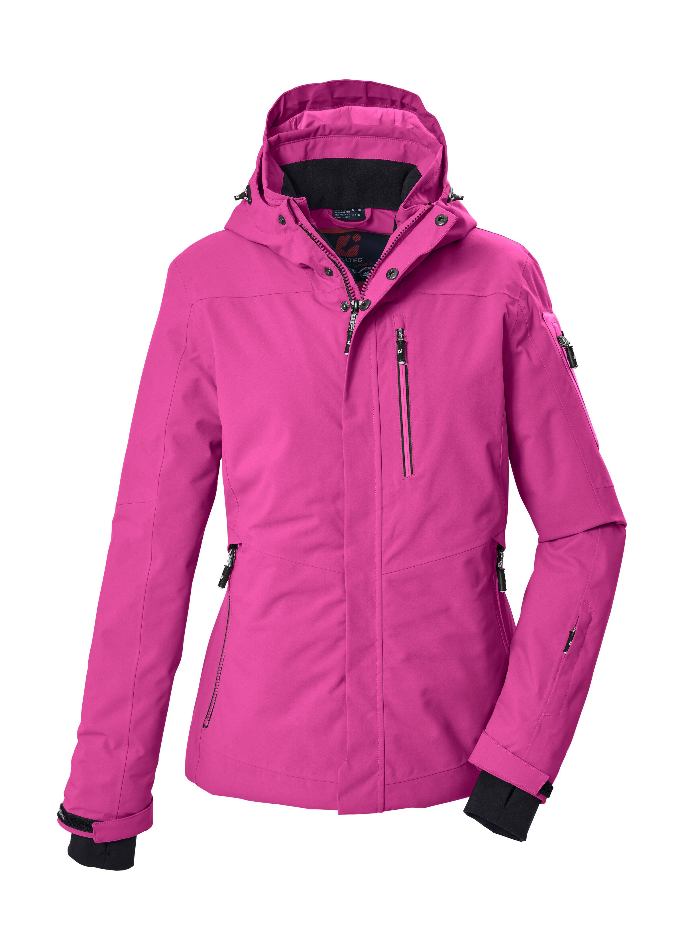 Killtec Skijacke KSW 228 WMN SKI JCKT Wind- und wasserdichte Skijacke mit regulierbarer Kapuze