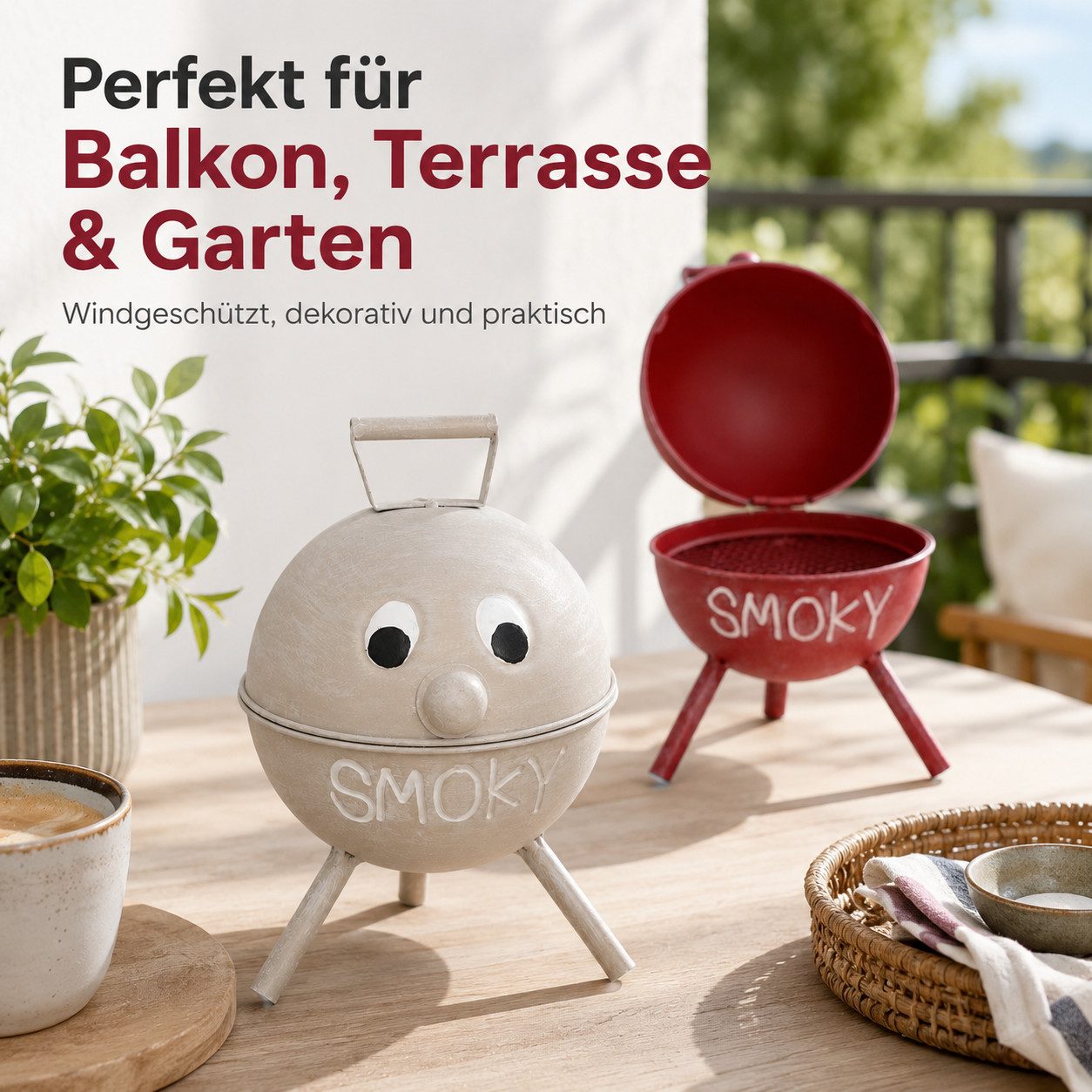 ReWu Aschenbecher Boltze Sturmaschenbecher Junior, 2 sort.