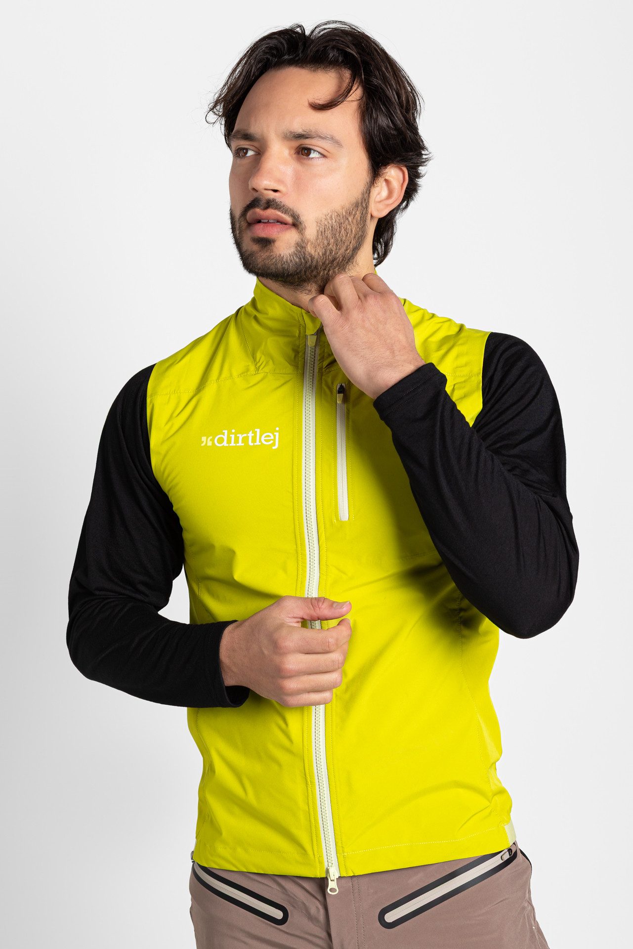 Dirtlej Funktionsweste vest men bitter lemon