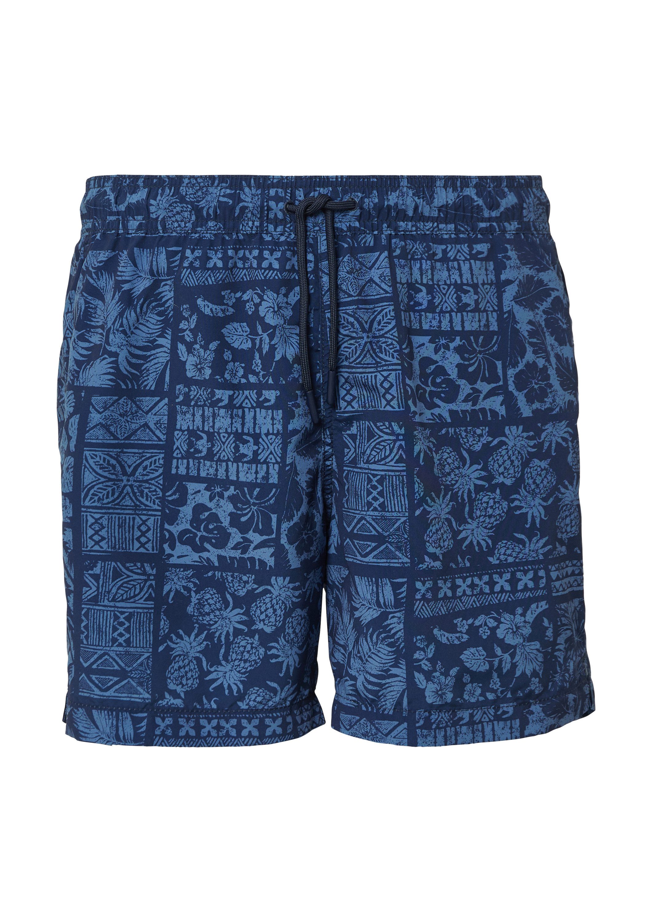 s.Oliver Badehose Badehose Badeshorts mit All-over-Print und Eingrifftasche günstig online kaufen