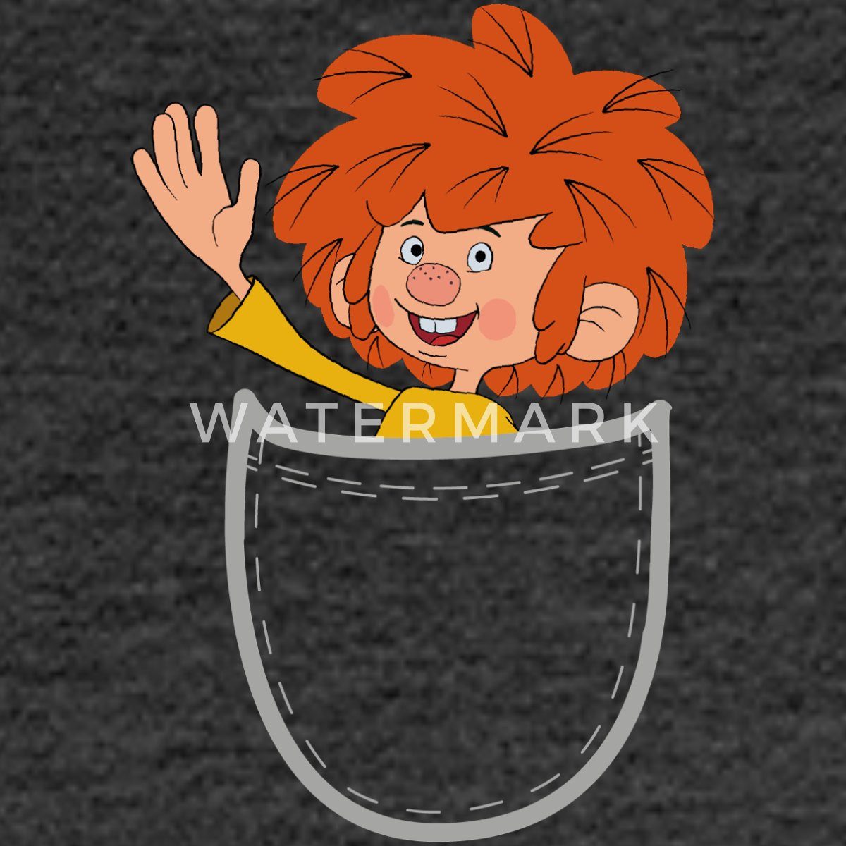 Spreadshirt T-Shirt Pumuckl Design Mit Fröhlich Winkendem Pumuckl Frauen Pr günstig online kaufen
