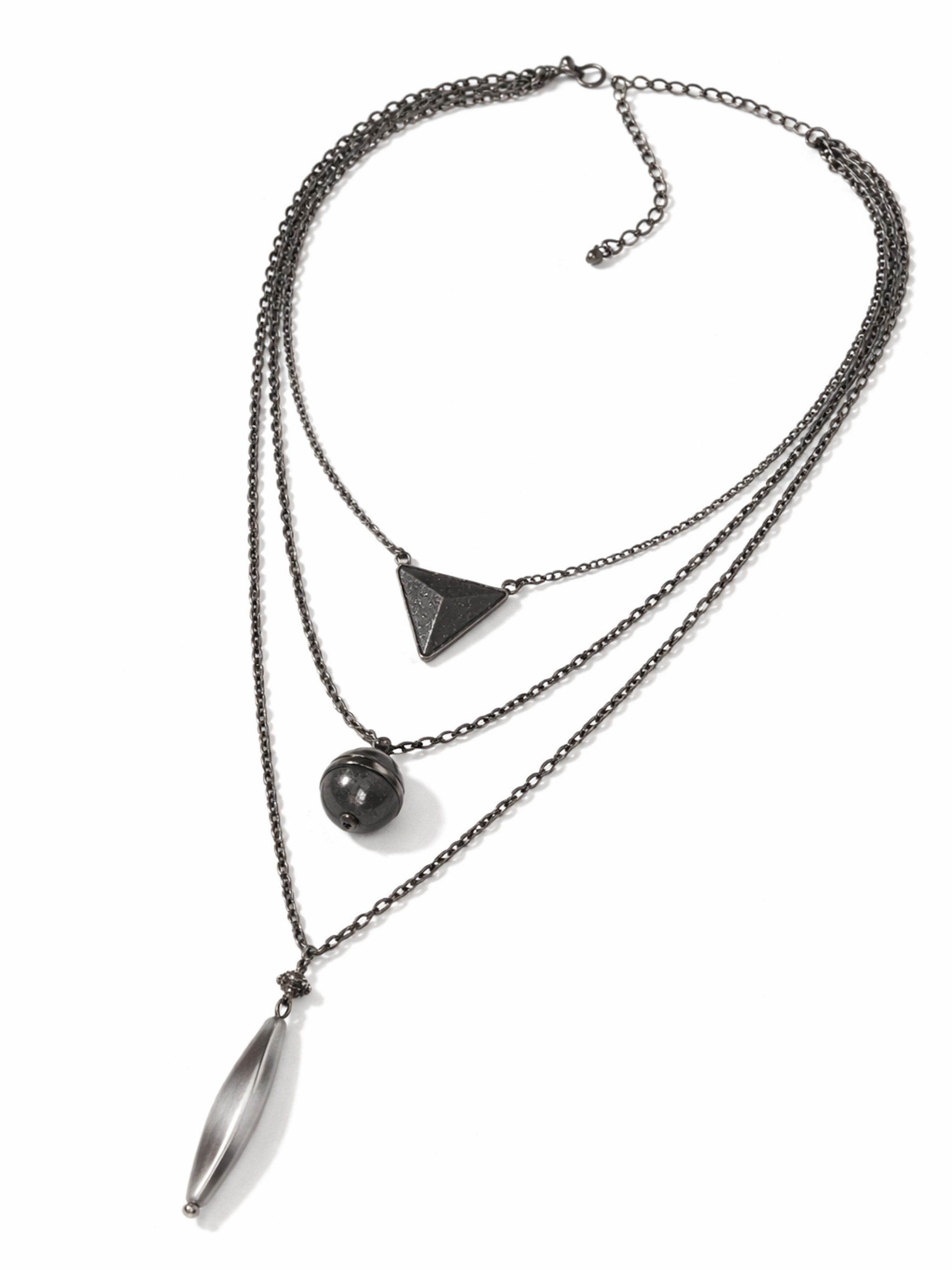 COLLEZIONE ALESSANDRO Kette mit Anhänger Hanna, mit drei unterschiedlichen Anhängern