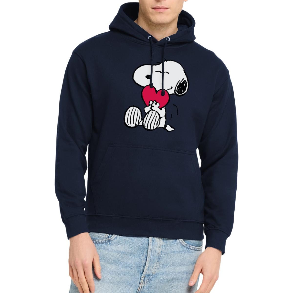 Spreadshirt Hoodie Peanuts Snoopy Herz Love Geschenk Unisex Hoodie (1-tlg)