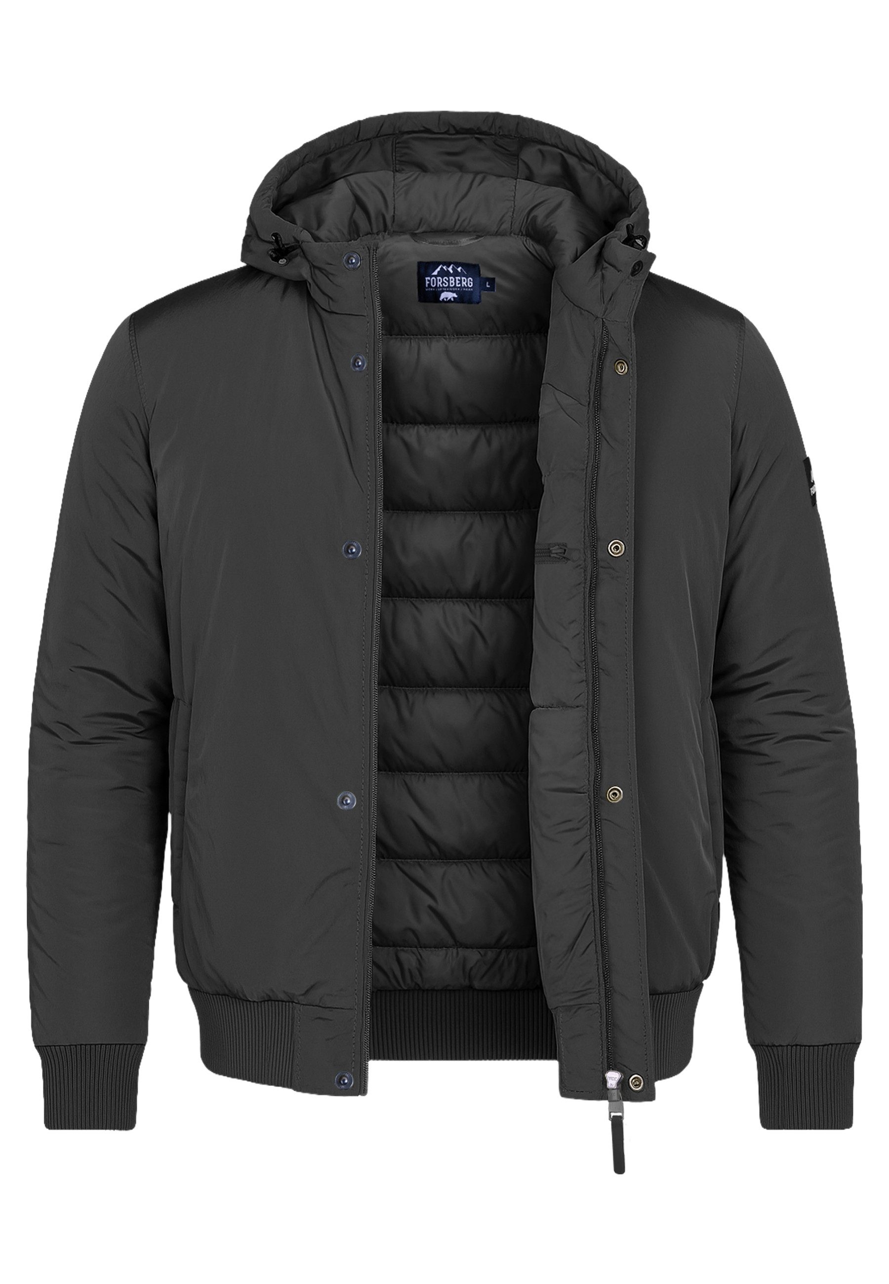 Allwetterjacke Winterjacke mit gefütterter Kapuze