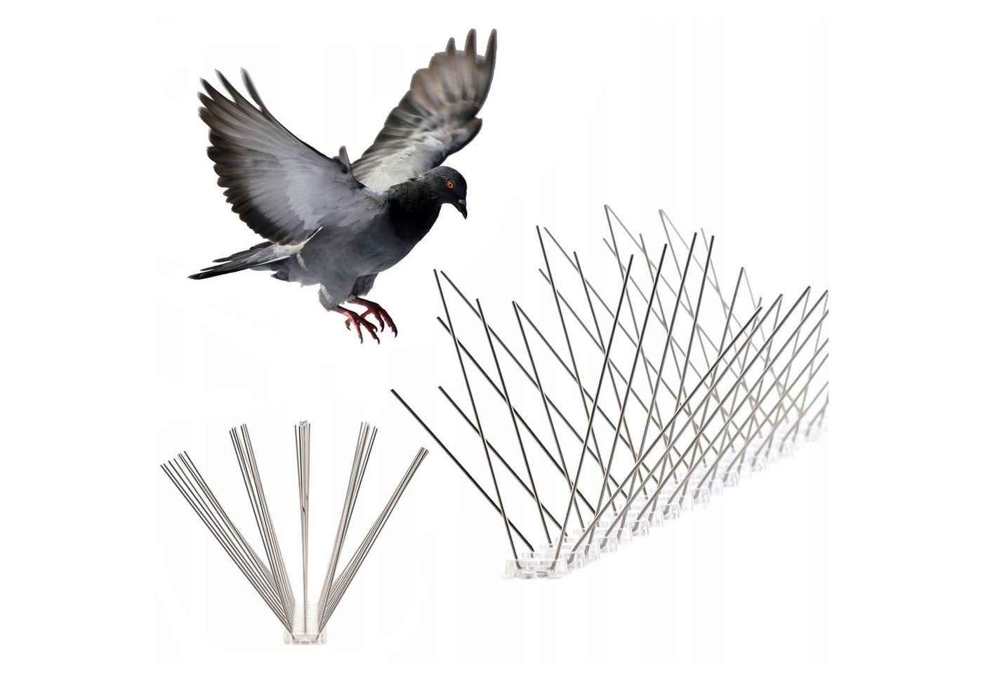 Thumbnail - Sarcia.eu Taubenspikes Metall Taubenspikes, Vogelspieße 50cm 40 Spieße 0,5 m