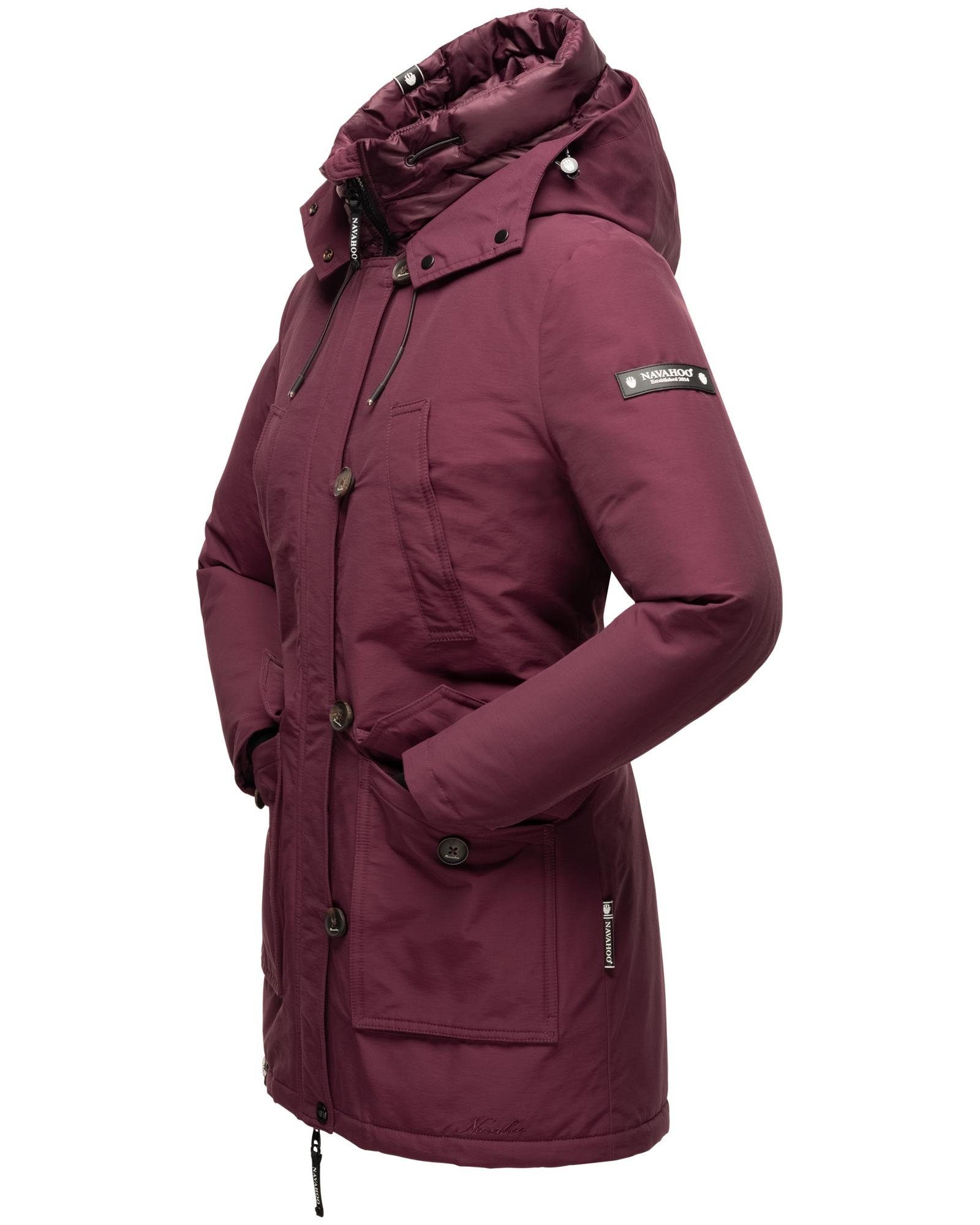 Navahoo Winterjacke Freezestoorm Warm gefütterter Damen Wintermantel