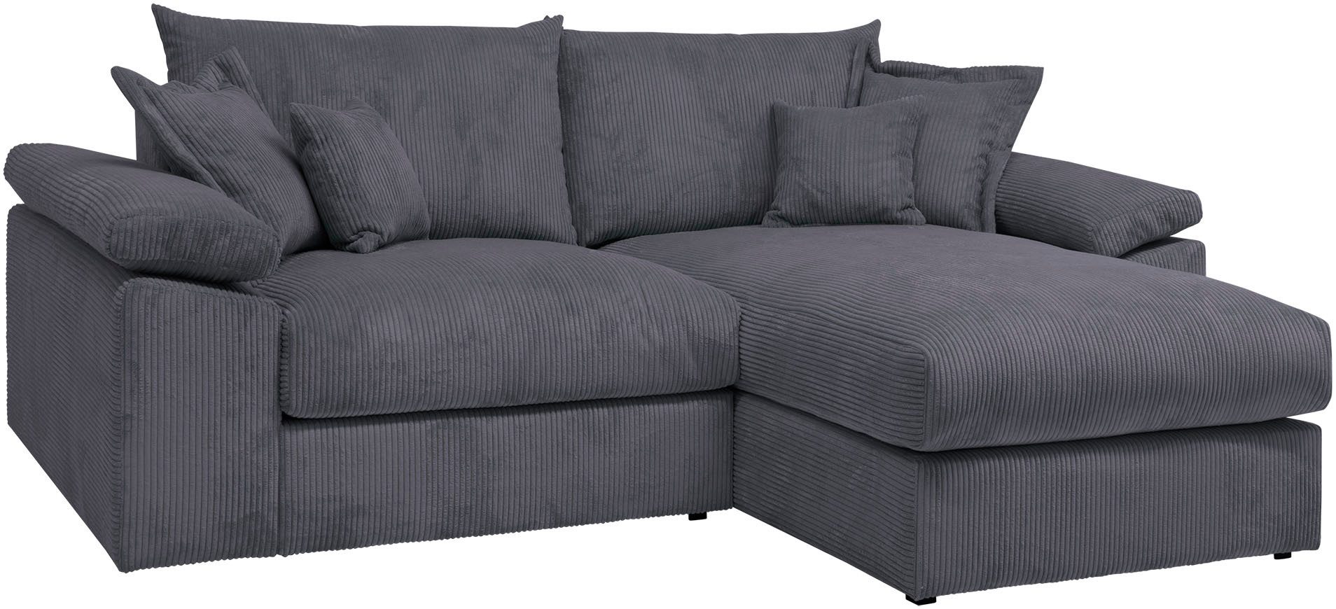 Home affaire Ecksofa "Soft&Cosy XL L-Form, B: 246 cm", Mega-Sofa, Cord oder günstig online kaufen