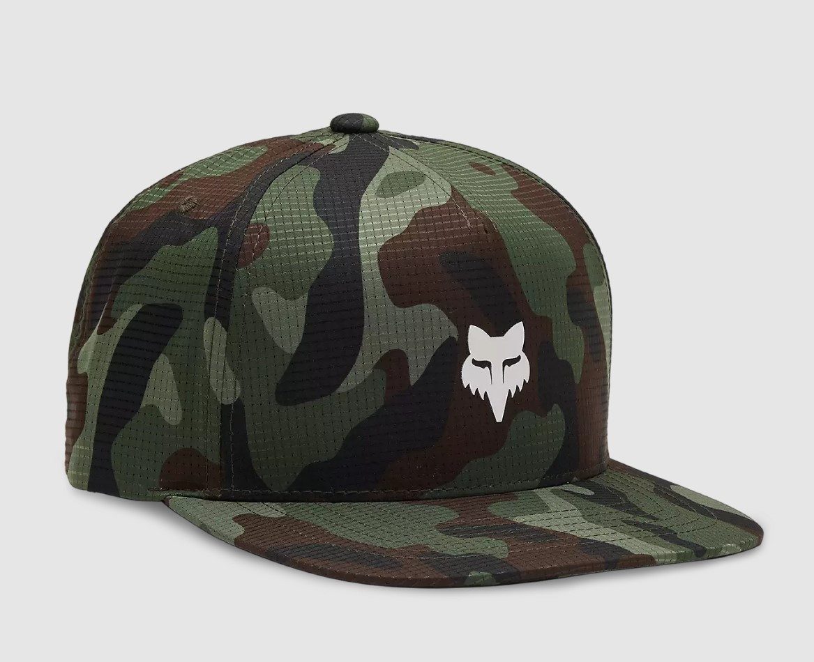 Fox Racing Flex Cap Fox Snapback Kappe Cap Camo Tech Grün