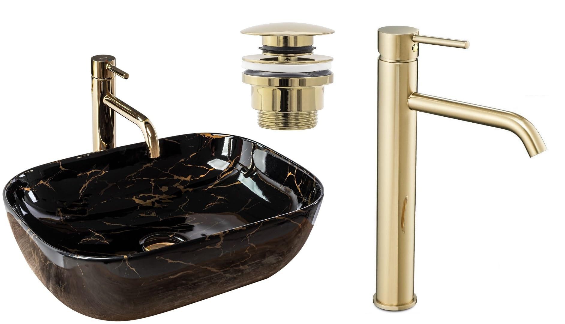 GTM Design Aufsatzwaschbecken BELINDA Modern Waschbeckenm Oval günstig online kaufen