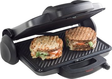 bestron Kontaktgrill ACG380 Viva Italia, 1800 W, aufklappbar mit Ober-und Unterhitze, Schwarz