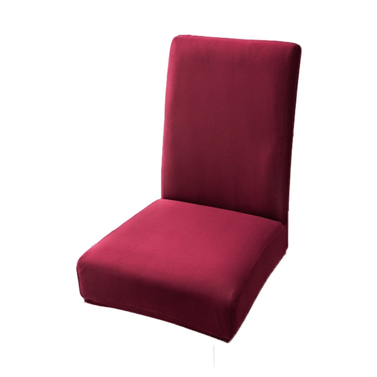 Stuhlhusse Stuhlhussen Universal Stretch Abnehmbare Stuhlbezug für Deko, Juoungle rot