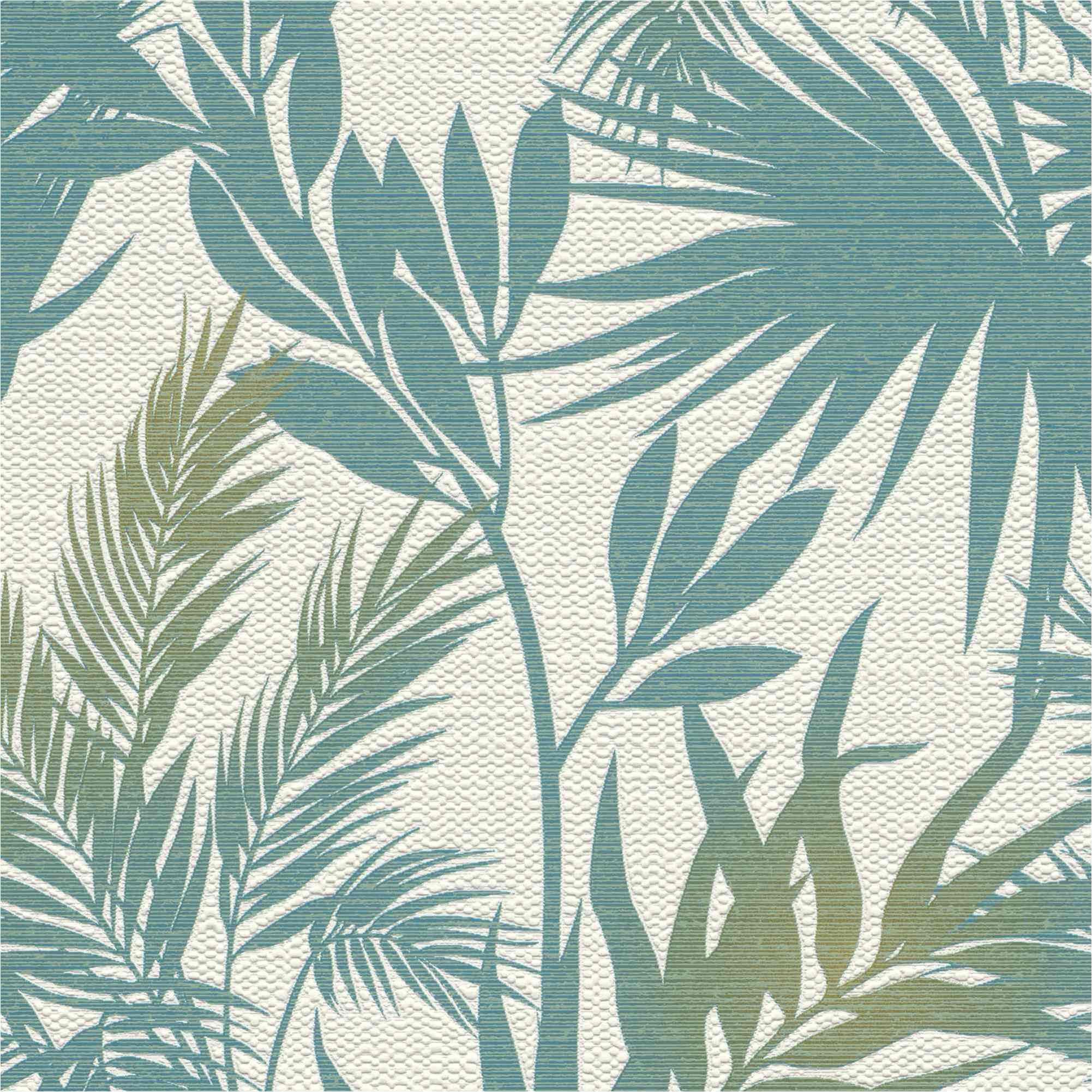 Rasch Vliestapete 811858 Tapete Botanical Jungle 53 x 1005 cm Rasch Selection Türkis