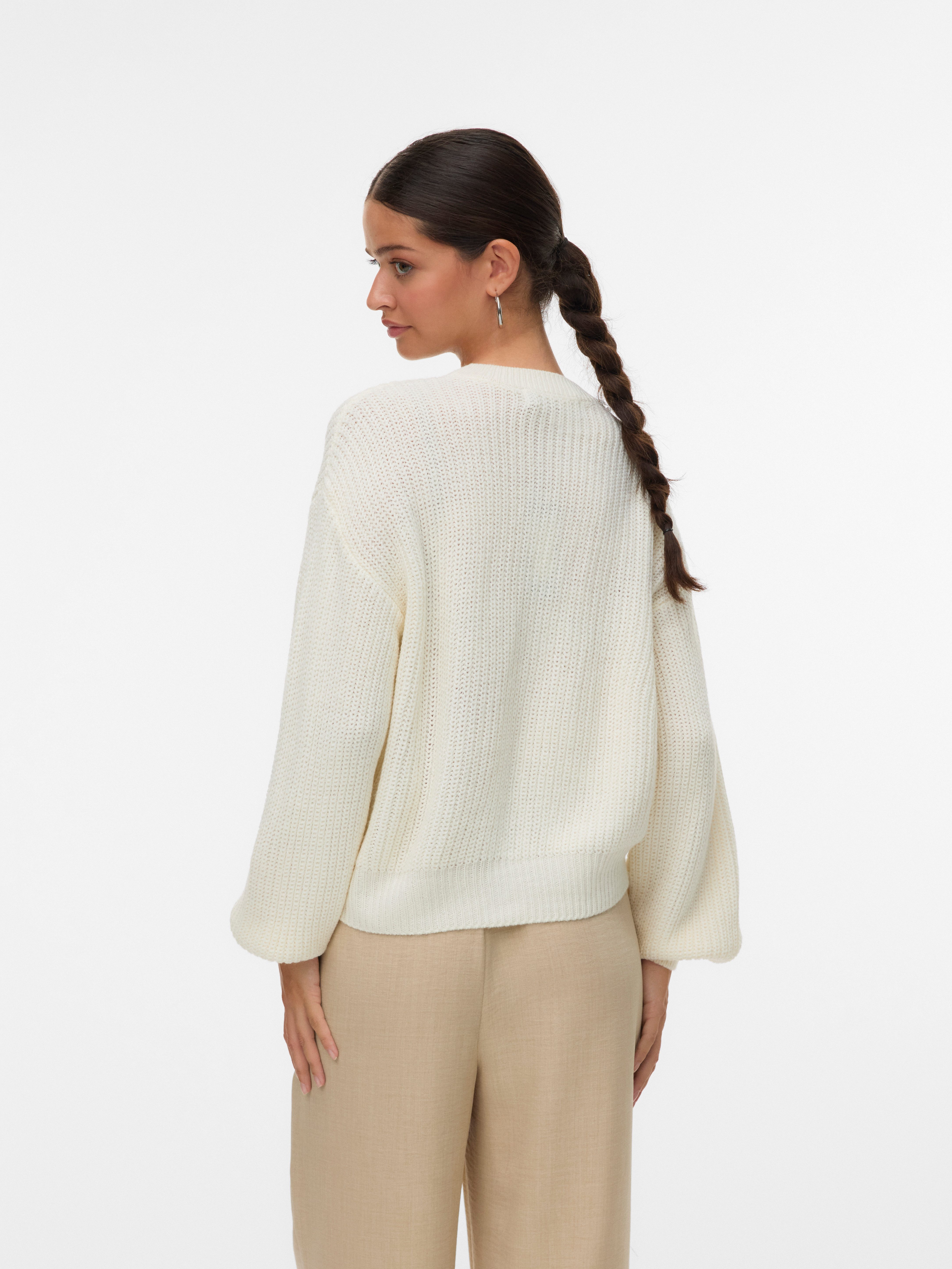 Vero Moda Strickjacke VMLEA LS O-NECK CARDIGAN NOOS günstig online kaufen