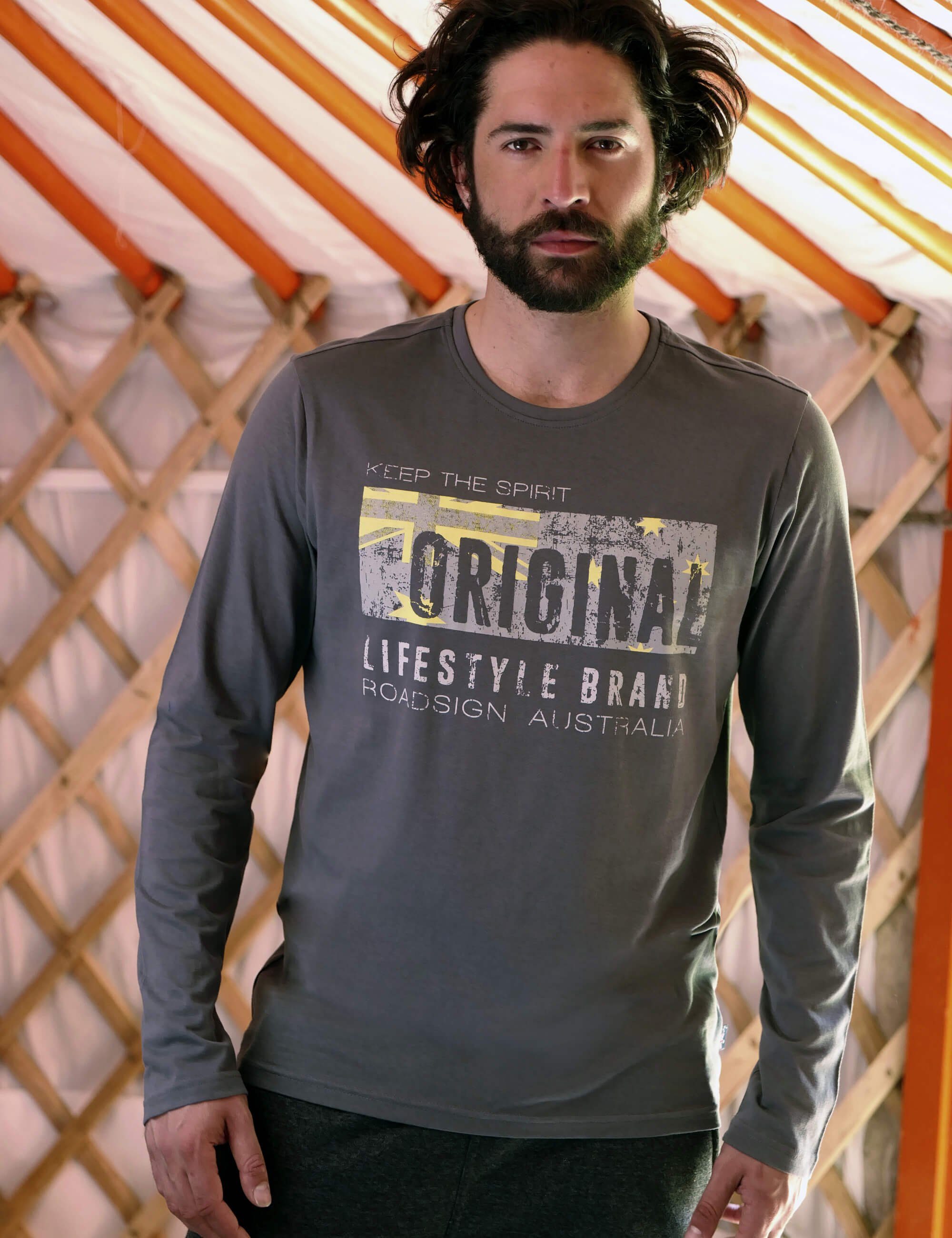 ROADSIGN australia Langarmshirt Original Lifestyle (1, 1-tlg., 1) mit Marken-Print – Bild 3 von 3