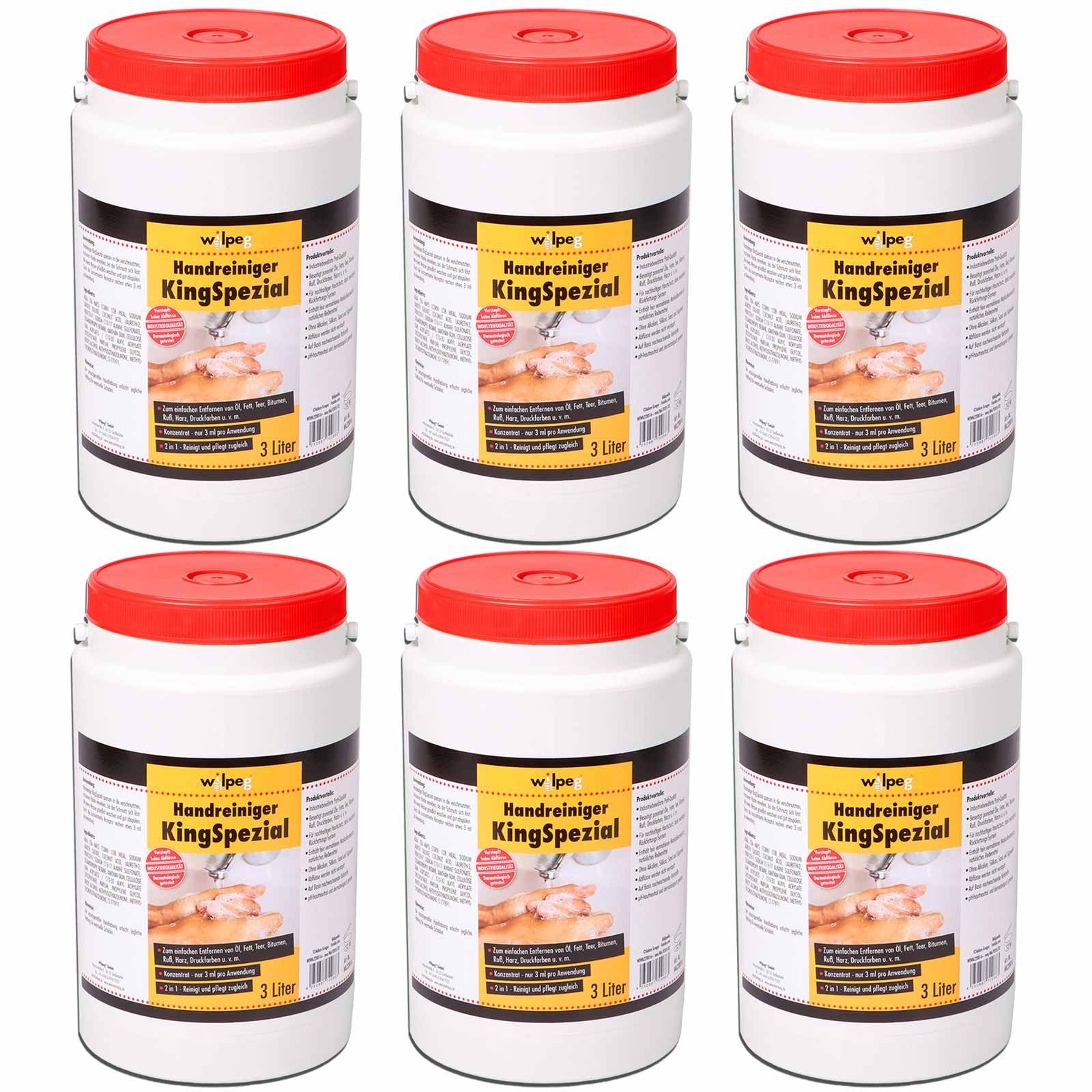 KingSpezial Handreiniger 6 Liter – Waschpaste Mit Bürste, PH-neutral, Ohne Silikon, Für Werkstatt & Industrie