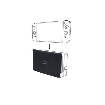 Speedlink Konsolen-Tasche GUARD Protection Schutz-Hülle Case Cover Pad, passend für Nintendo Switch Lade-Station, Anti-Kratz für Gehäuse