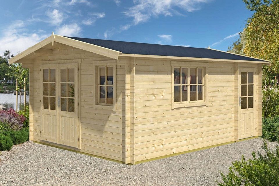 Alpholz Gartenhaus »Gartenhaus Jennifer-28«, BxT: 400,00×550,00 cm