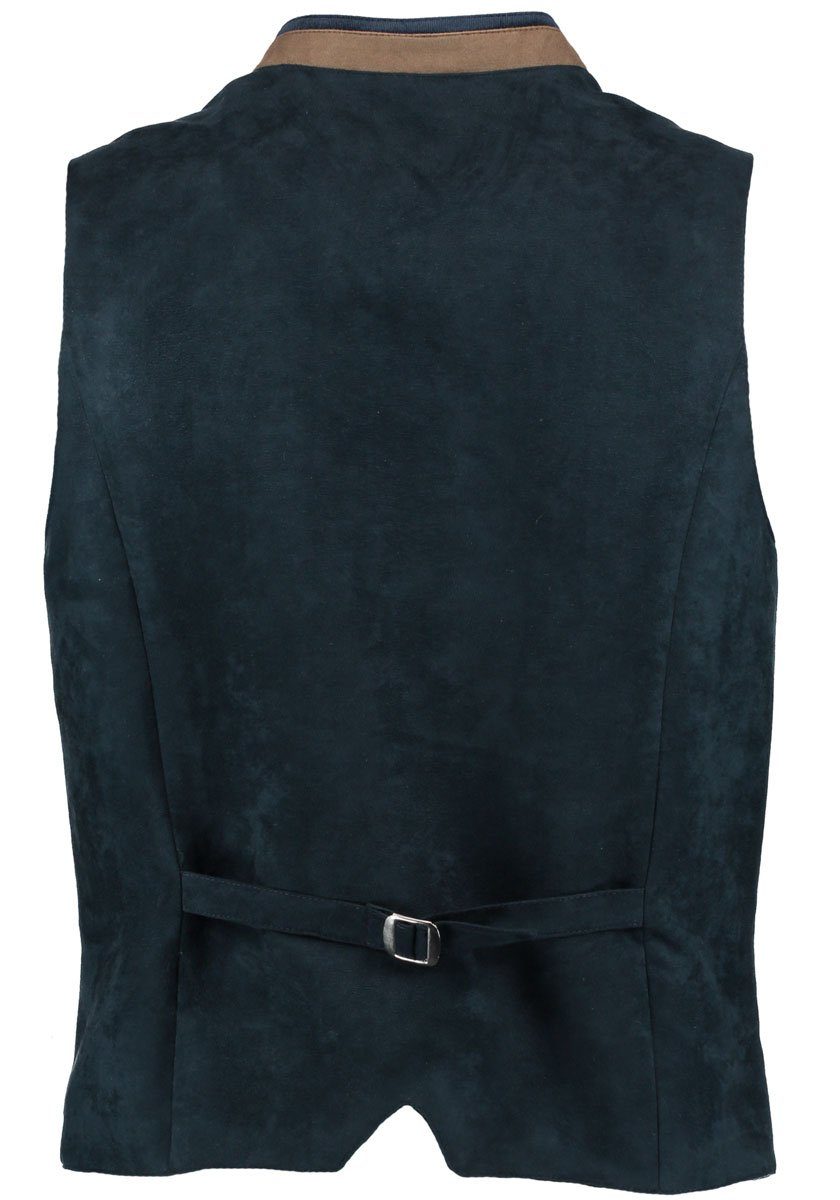 OS Trachten Trachtenweste Glayon Herren Weste mit Hirsch-Emblem auf Kragen günstig online kaufen