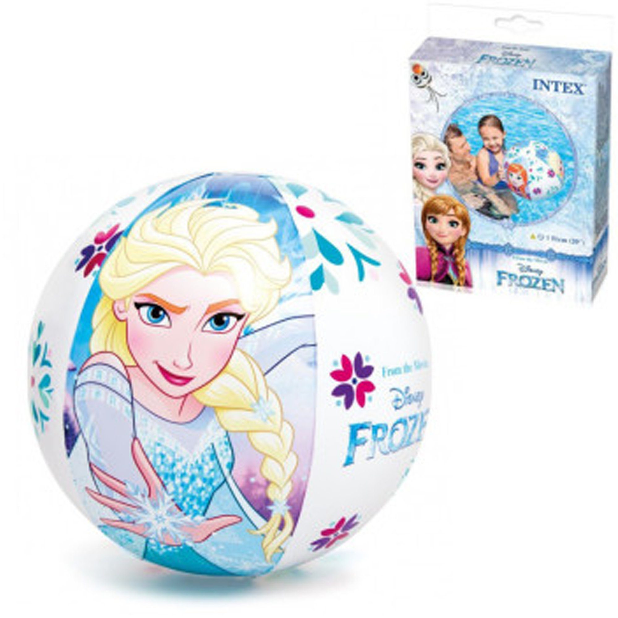 Intex Wasserball Strand und Ball, / / Schwimmbad Walt Elsa - Pool von Lizenz Urlaub Disney Eiskönigin 51cm Die Anna Frozen Original Disney Walt Wasserball