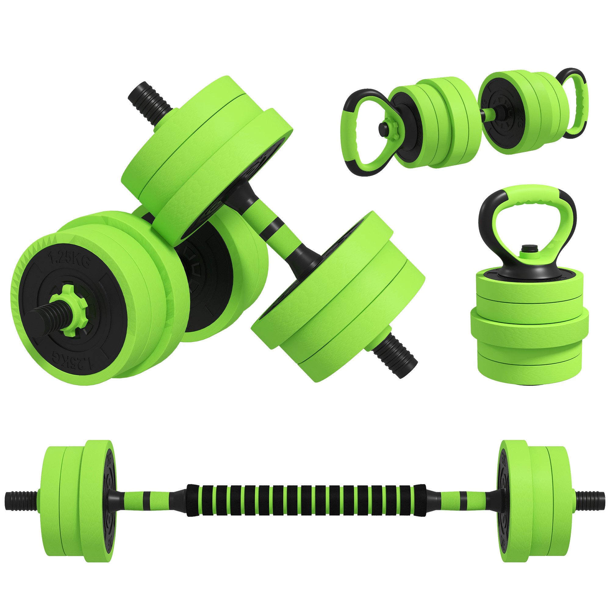Hantel-Set Kettlebell, Liegestützgriffe