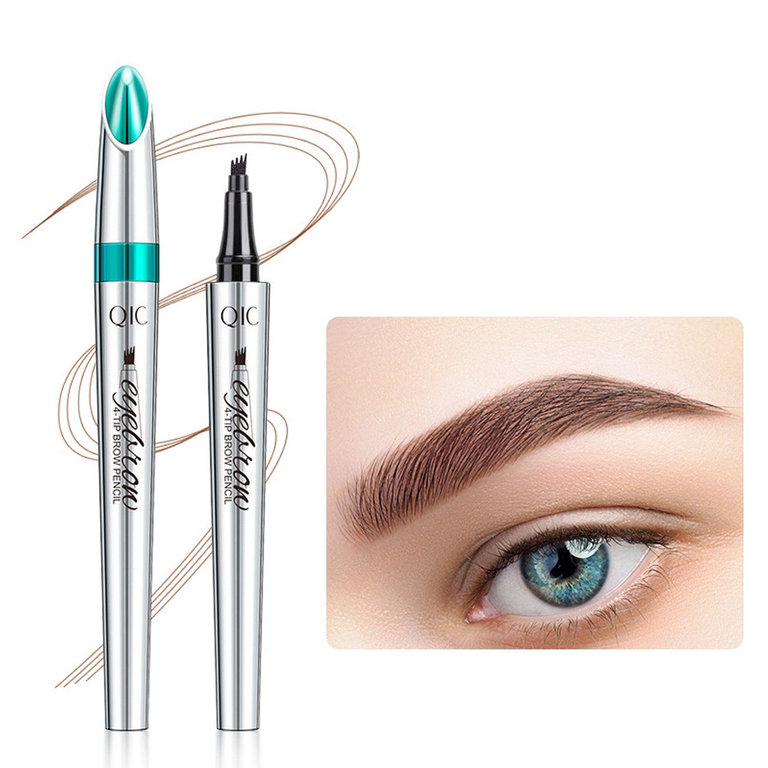 Scheiffy Augenbrauen-Stift Wasserdichter flüssiger Augenbrauenstift, schaffen natürliche Augenbrauenform