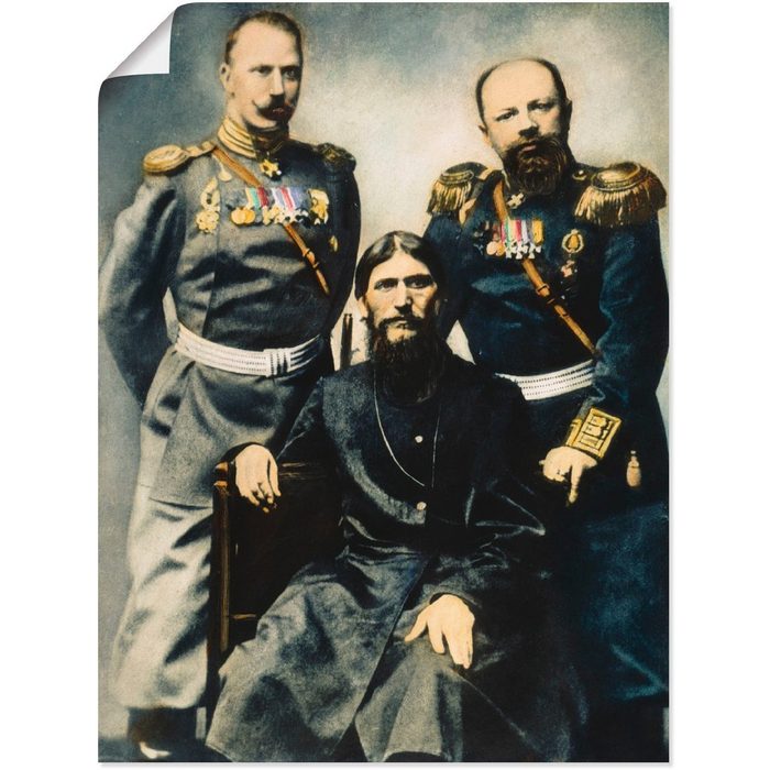 Artland Wandbild Rasputin Russischer Mönch Menschen (1 St) als Alubild Leinwandbild Wandaufkleber oder Poster in versch. Größen