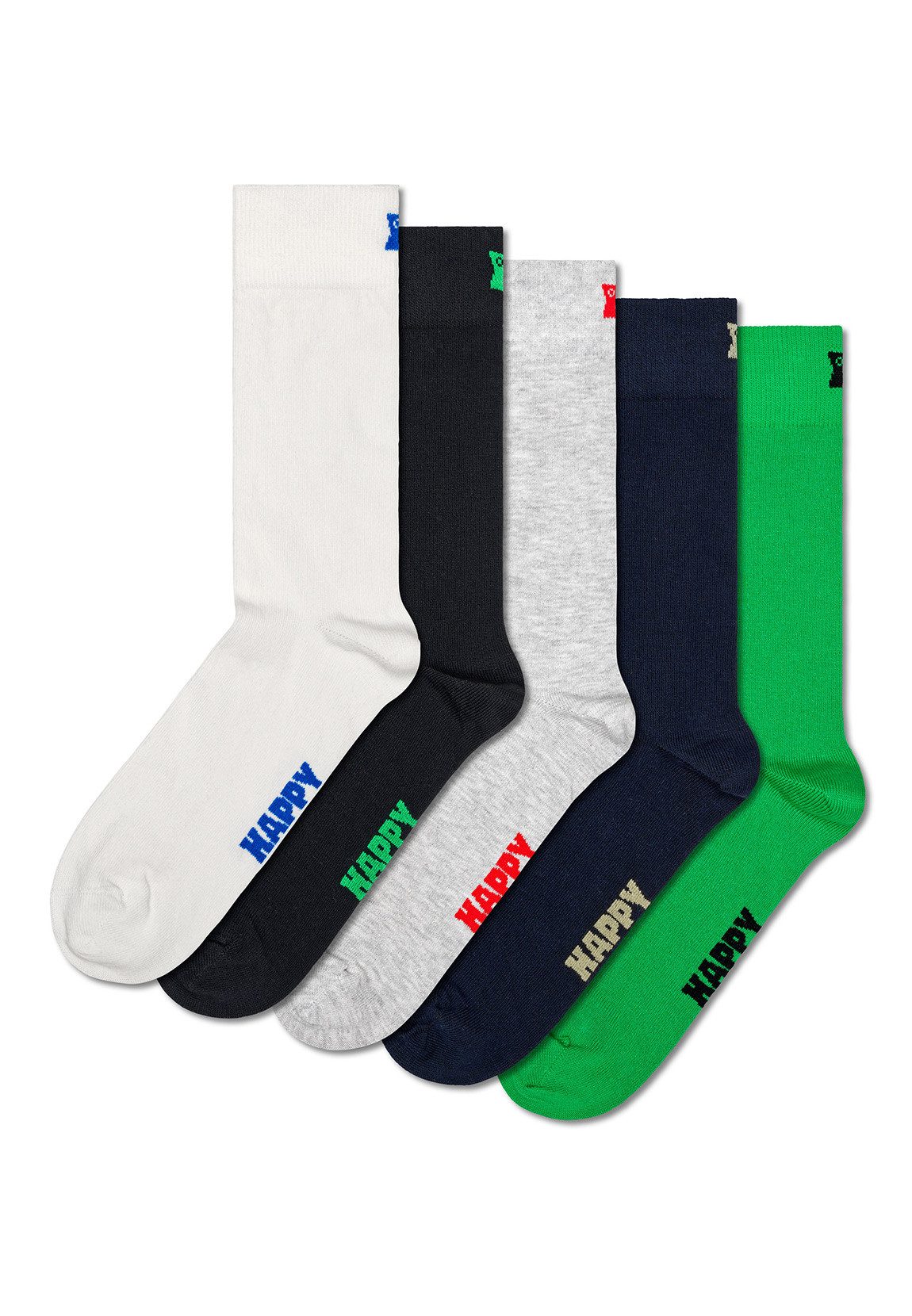 Freizeitsocken Happy Socks Socken SOLID SOCKS P001016 Mehrfarbig