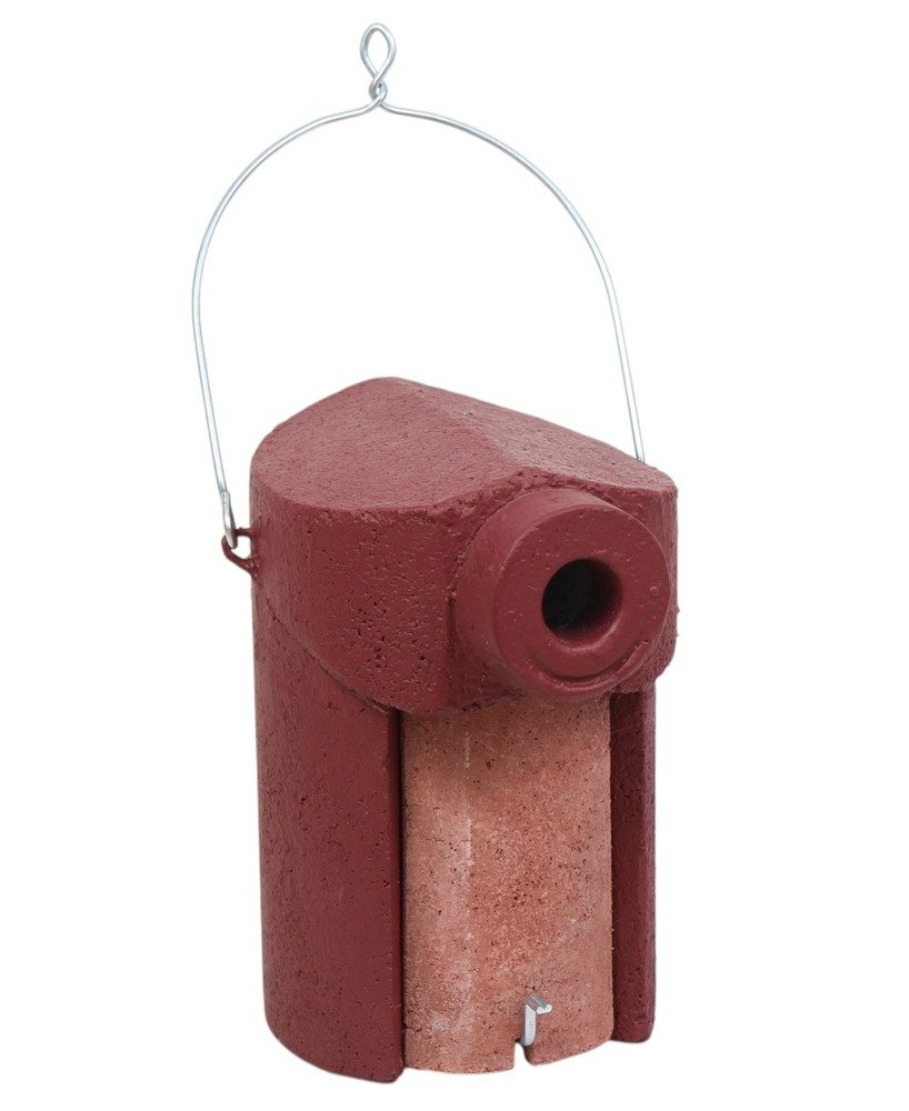 Schwegler Nistkasten Nisthöhle Typ 3SV Flugloch 34 mm mit Katzen- Marderschutz in rot