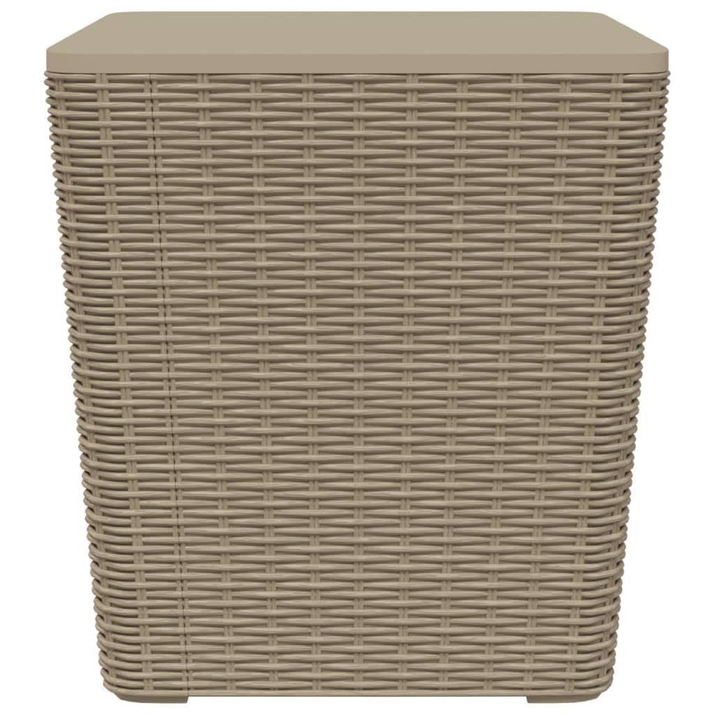 vidaXL Gartentisch Gartentisch mit Abnehmbarer Tischplatte Hellbraun Polypropylen (1-St)