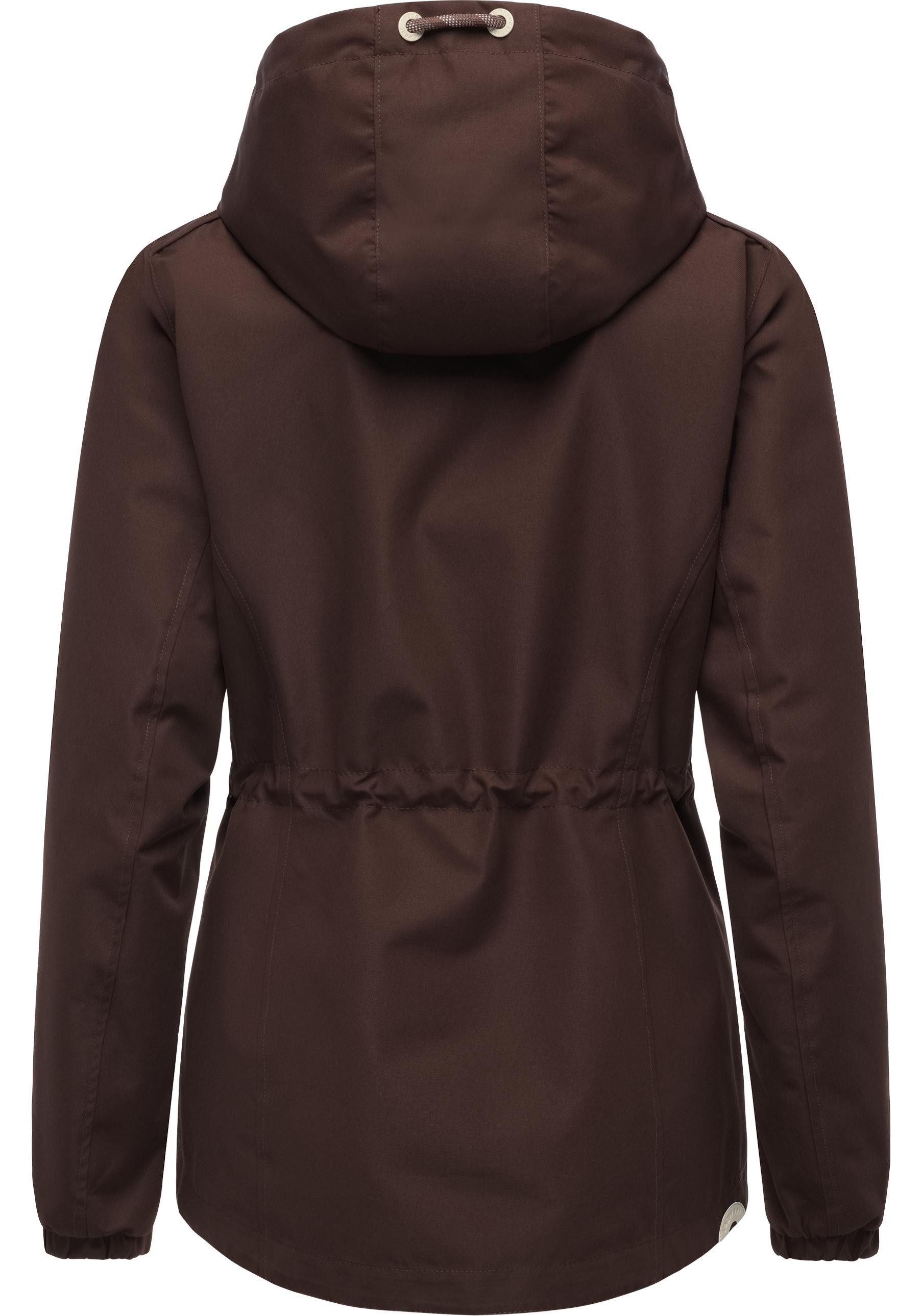 Ragwear Funktionsjacke Dankka Funktionelle Übergangsjacke mit Taillenzugkordel