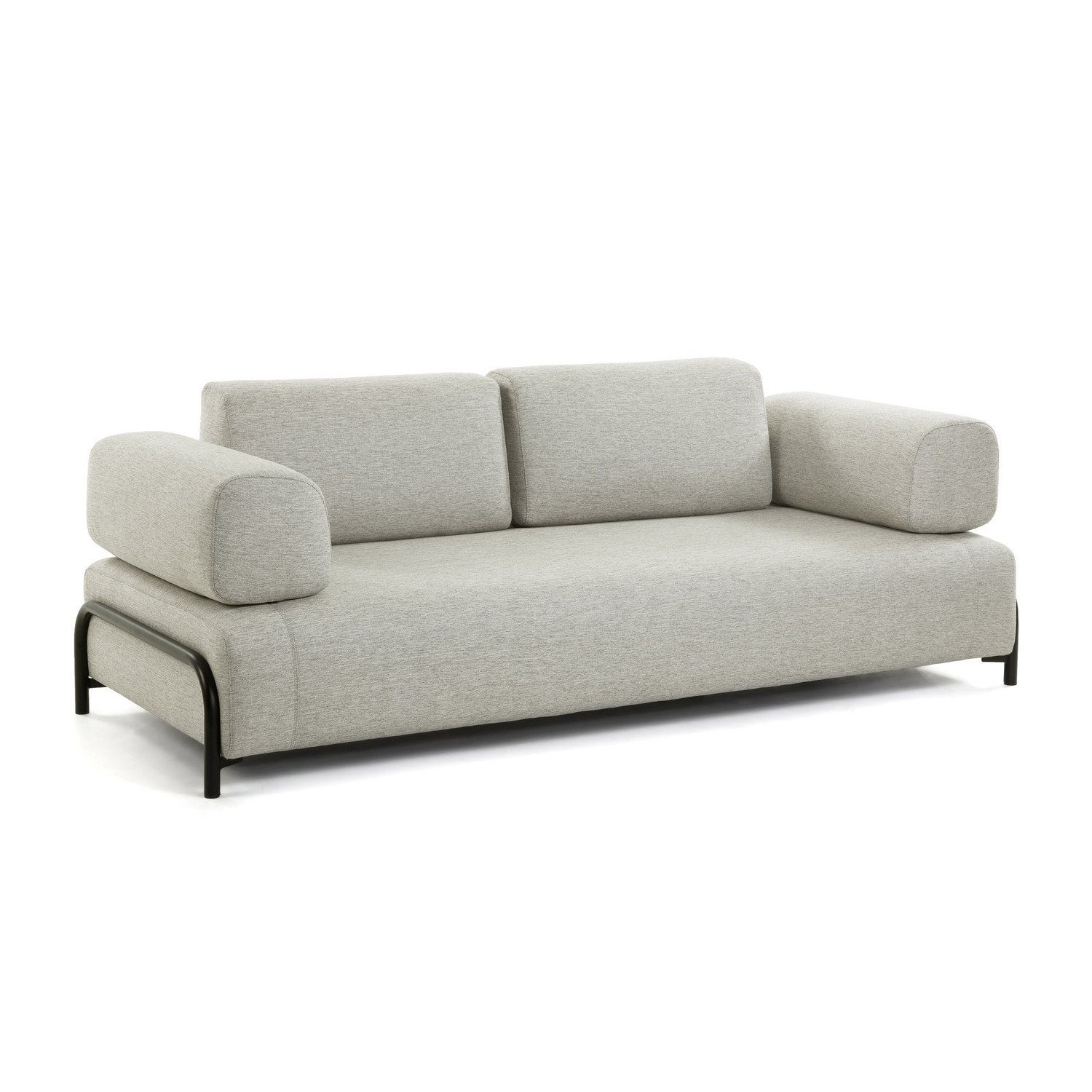 beige Compo Couch Sofa Sofa Natur24 232cm 3-Sitzer