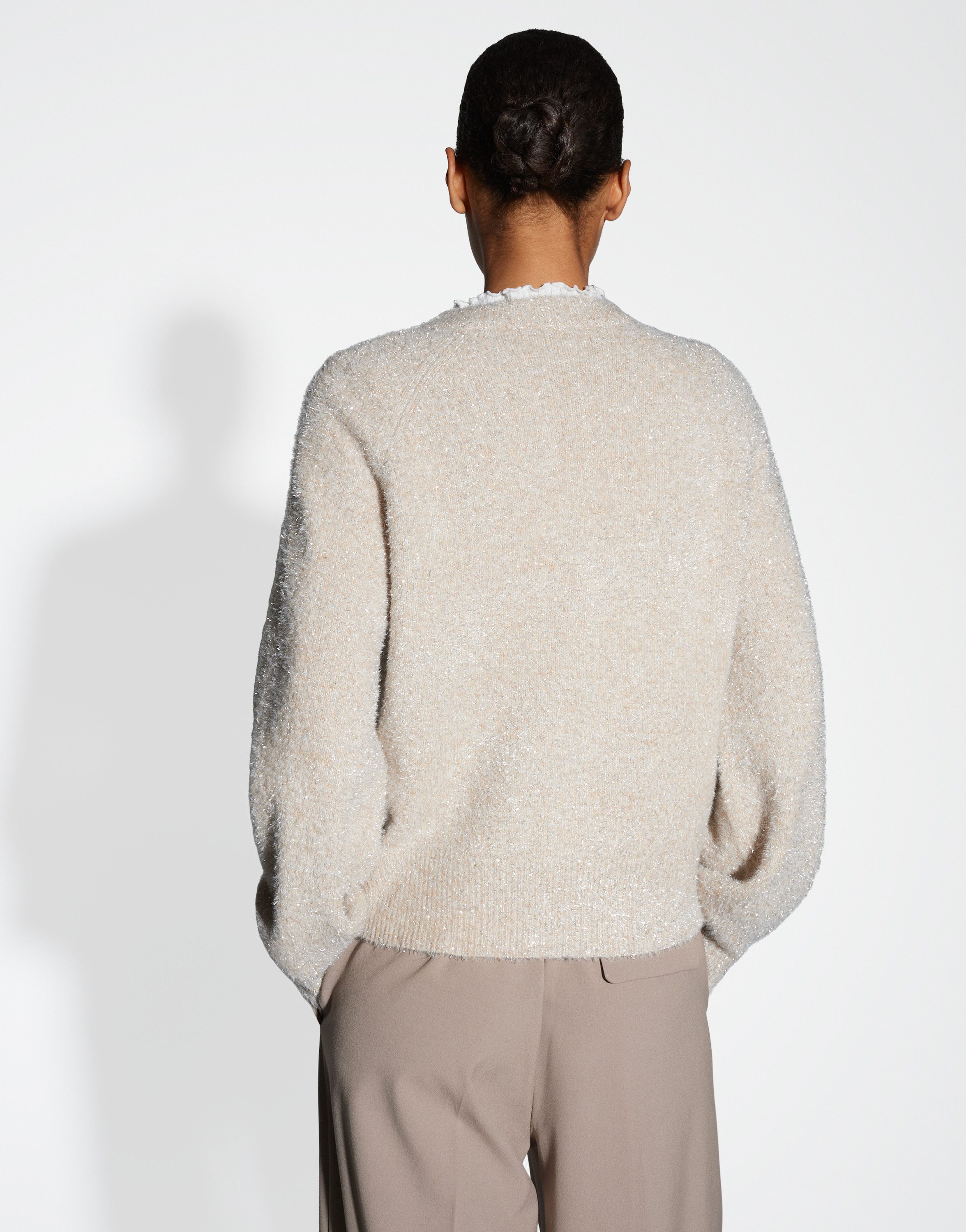 OPUS Strickjacke DOSMIC Regular mit flauschigem Effektgarn günstig online kaufen