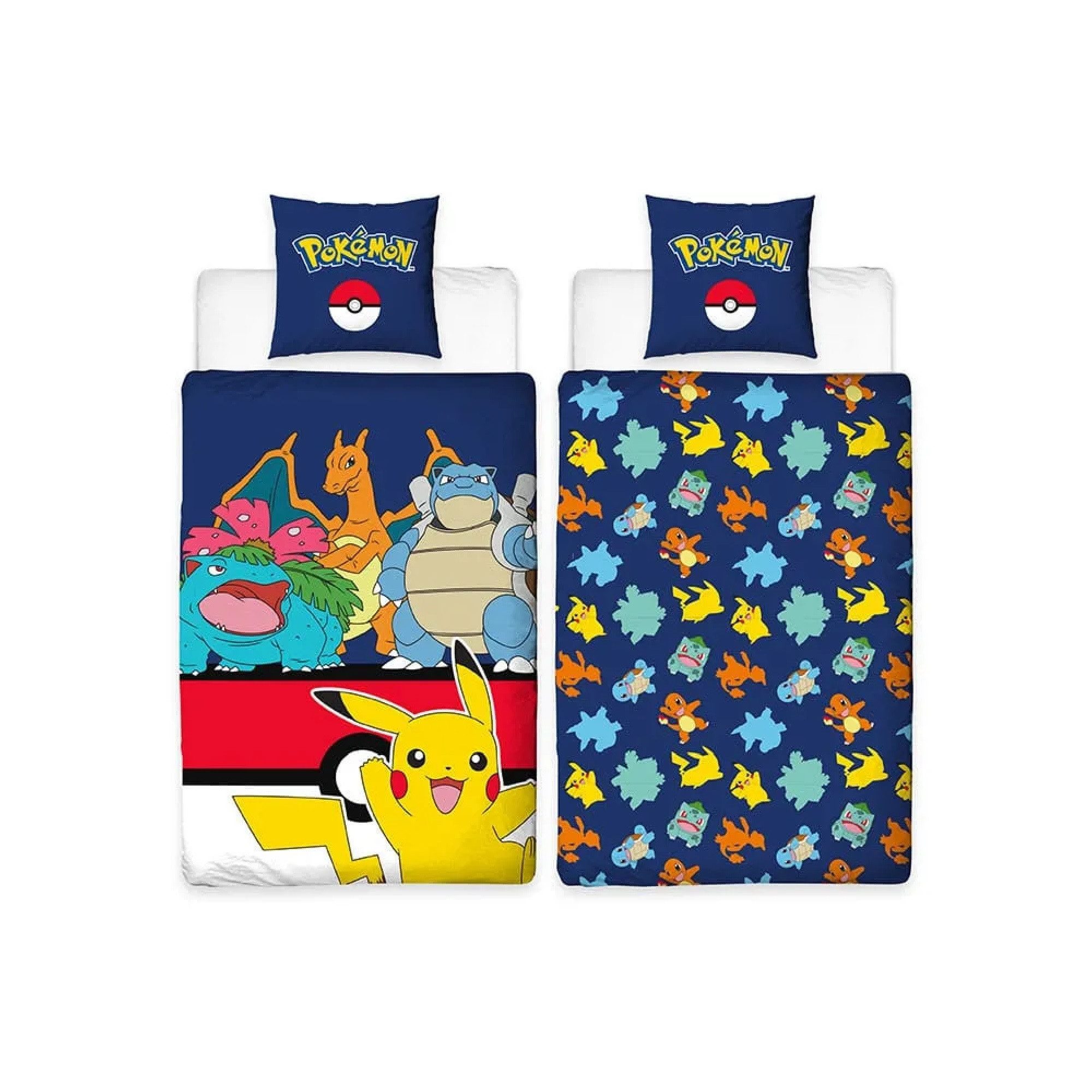 Jazwares Sammelkarte Pokemon Bettwäsche Pokemon blue 135 x200