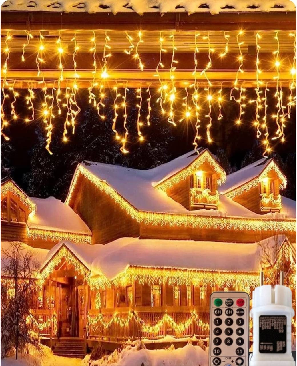 Diyarts LED-Lichternetz, 480-flammig, 15,75m Warm- & Kaltweiß Lichterkette günstig online kaufen