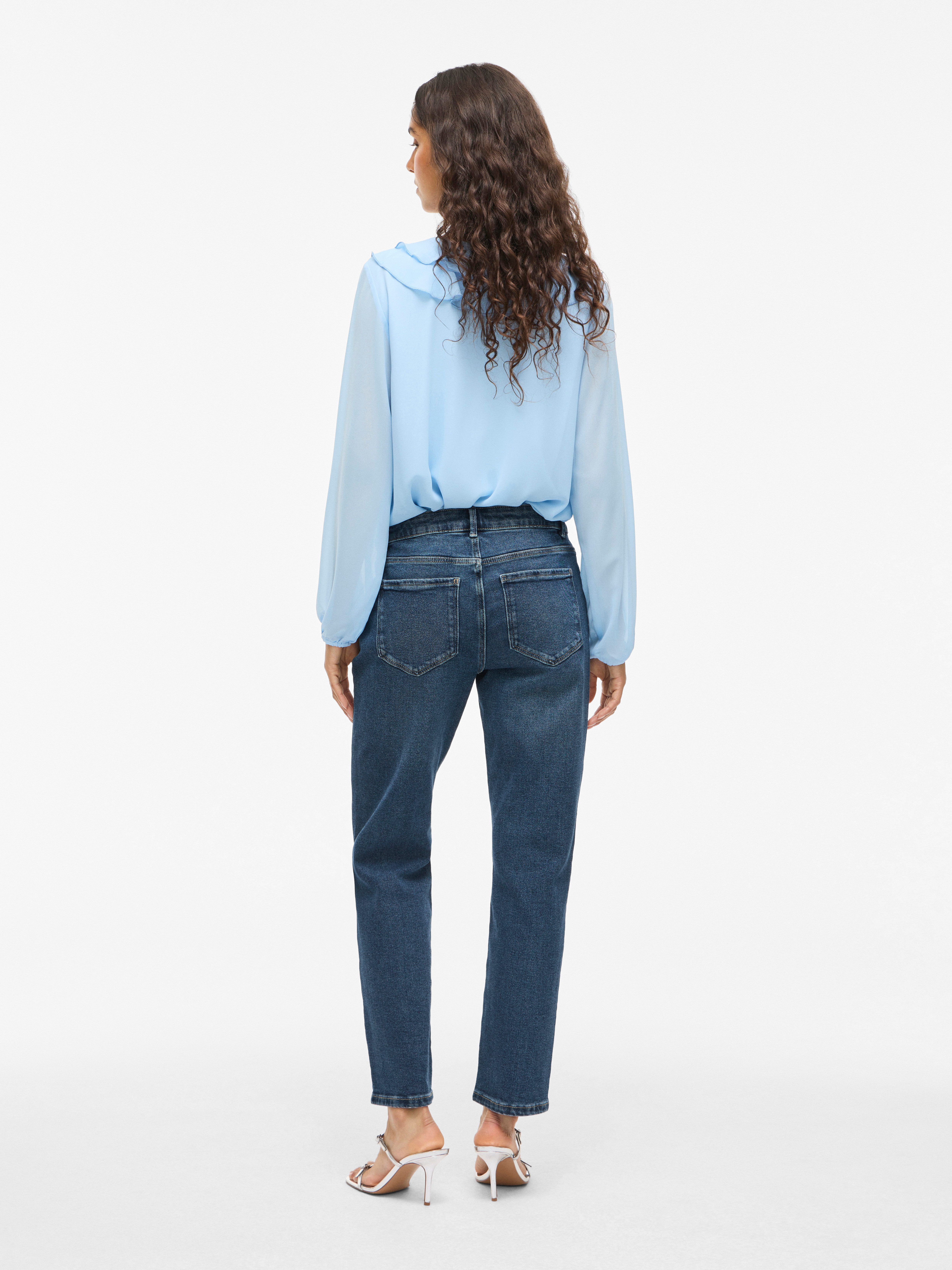 Vila Straight-Jeans VIALICE RW STRAIGHT JEANS MBD SOL91-NOOS