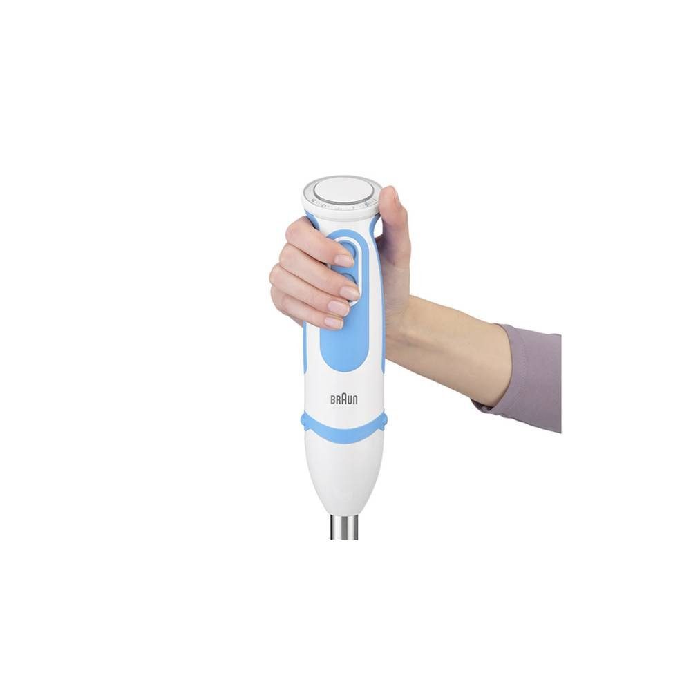 Braun Stabmixer Multiquick 5 Vario Fit MQ5260 WHBL Stabmixer 0X22111348, mit Messbecher, mit Mixbecher, Turbofunktion