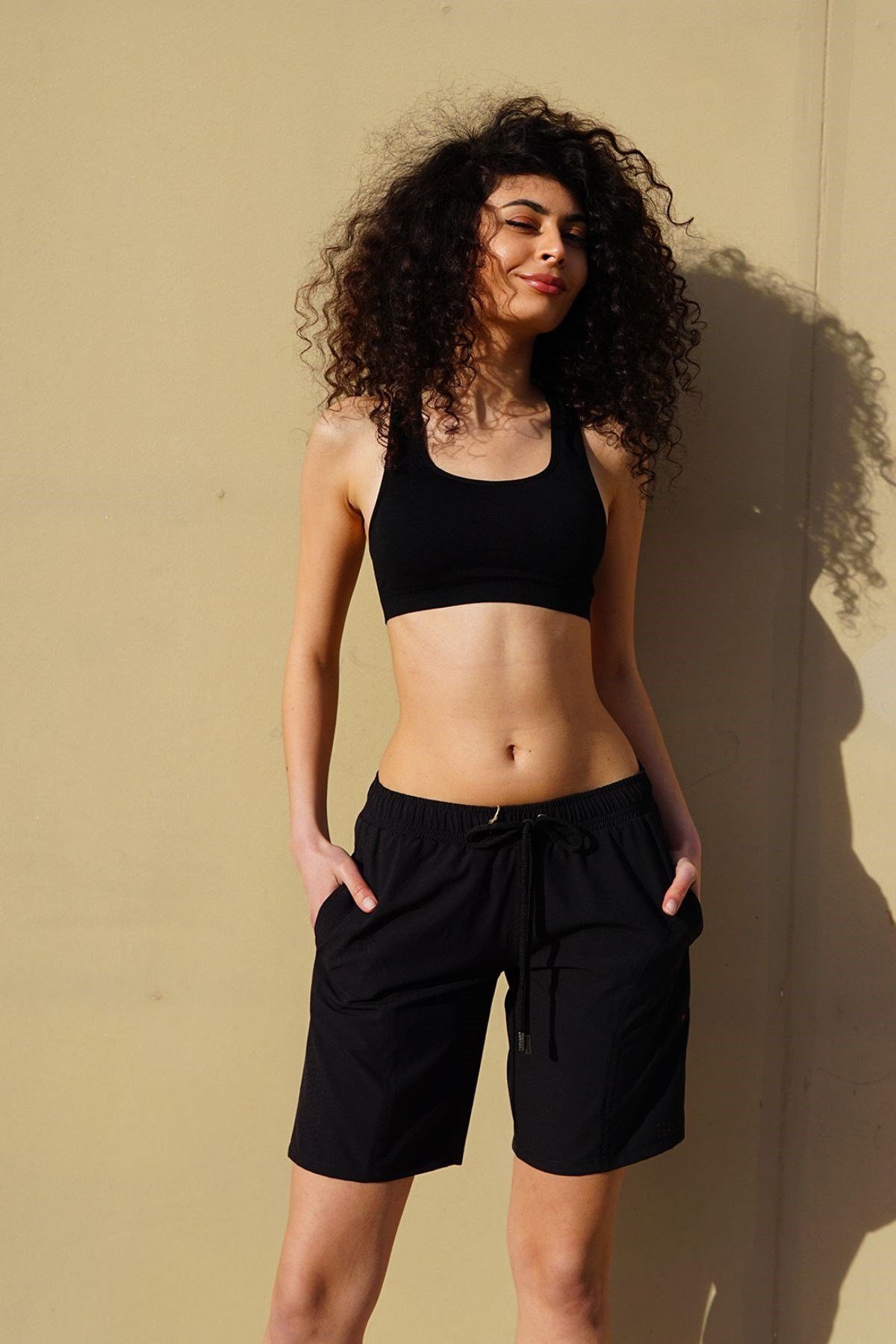C&CITY Shorts Damen Übergröße Lycra Strandshorts günstig online kaufen