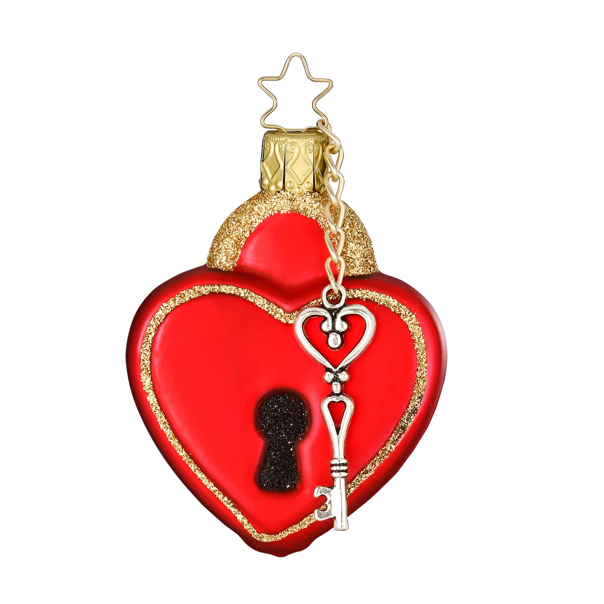 INGE-GLAS® Christbaumschmuck WELT DER HOBBIES LIEBESSCHLOSS 7.5 CM