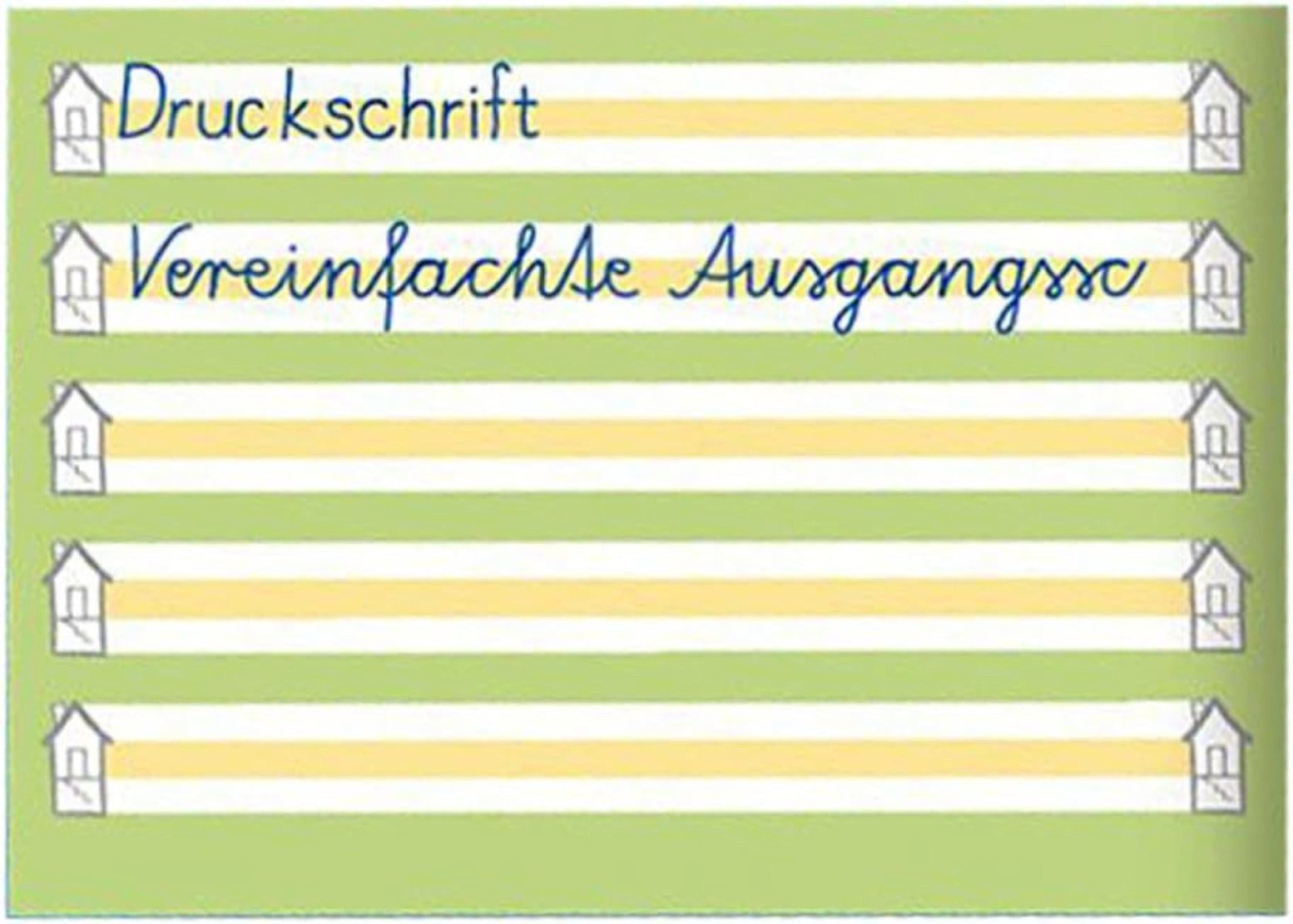 OXFORD Schulheft Oxford Anfängerheft A5 quer Lin0 – 16 Blatt, blau