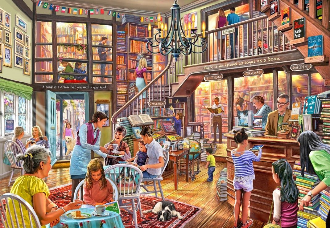 Bluebird Puzzle Puzzle Bookshop Tearoom, Puzzleteile