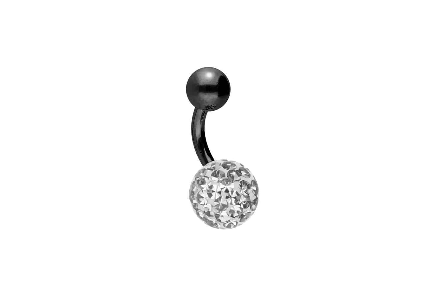 Bauchnabelpiercing Titan Bananabell EPOXY- + TITAN-KUGEL