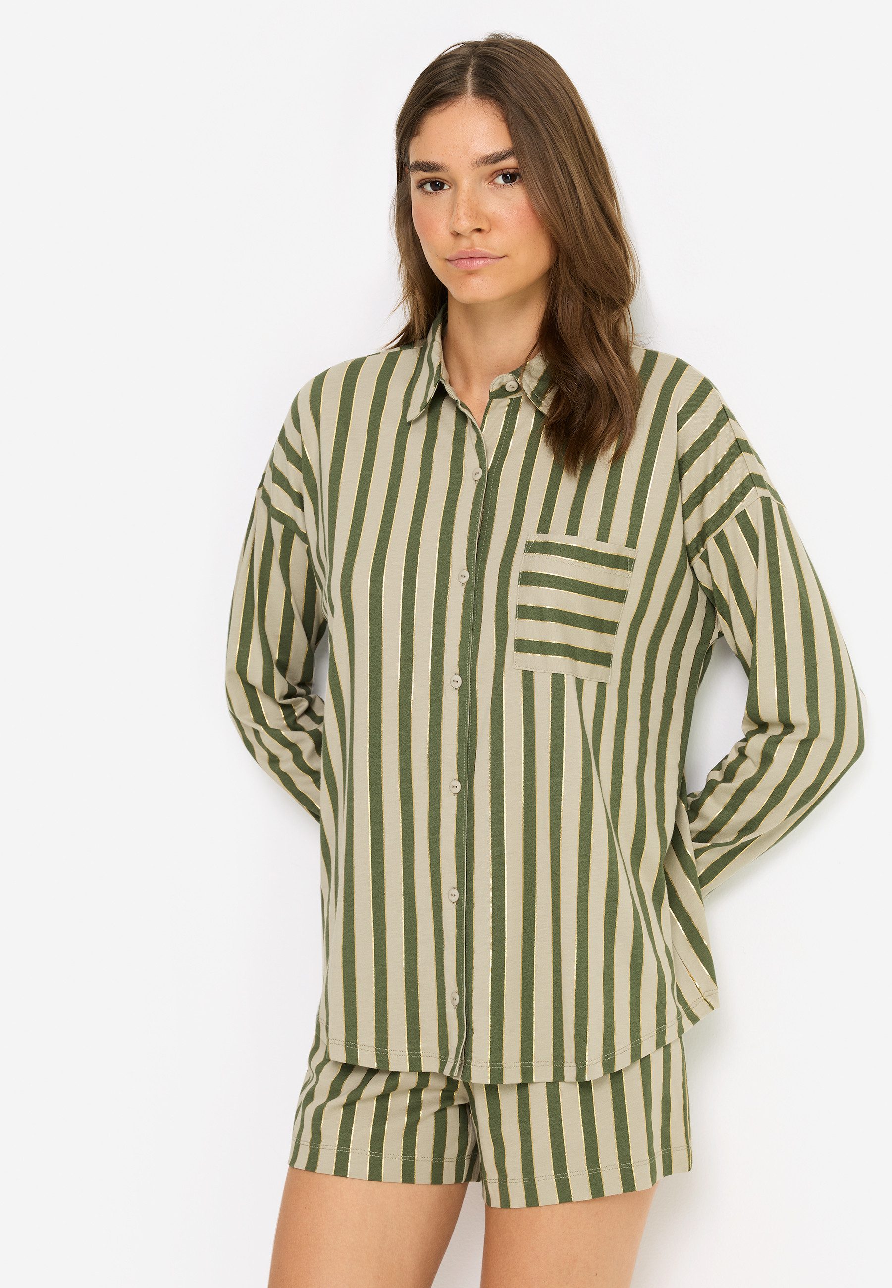 LSCN by LASCANA Shorty (2 tlg., 2-teilig) mit Streifendruck günstig online kaufen