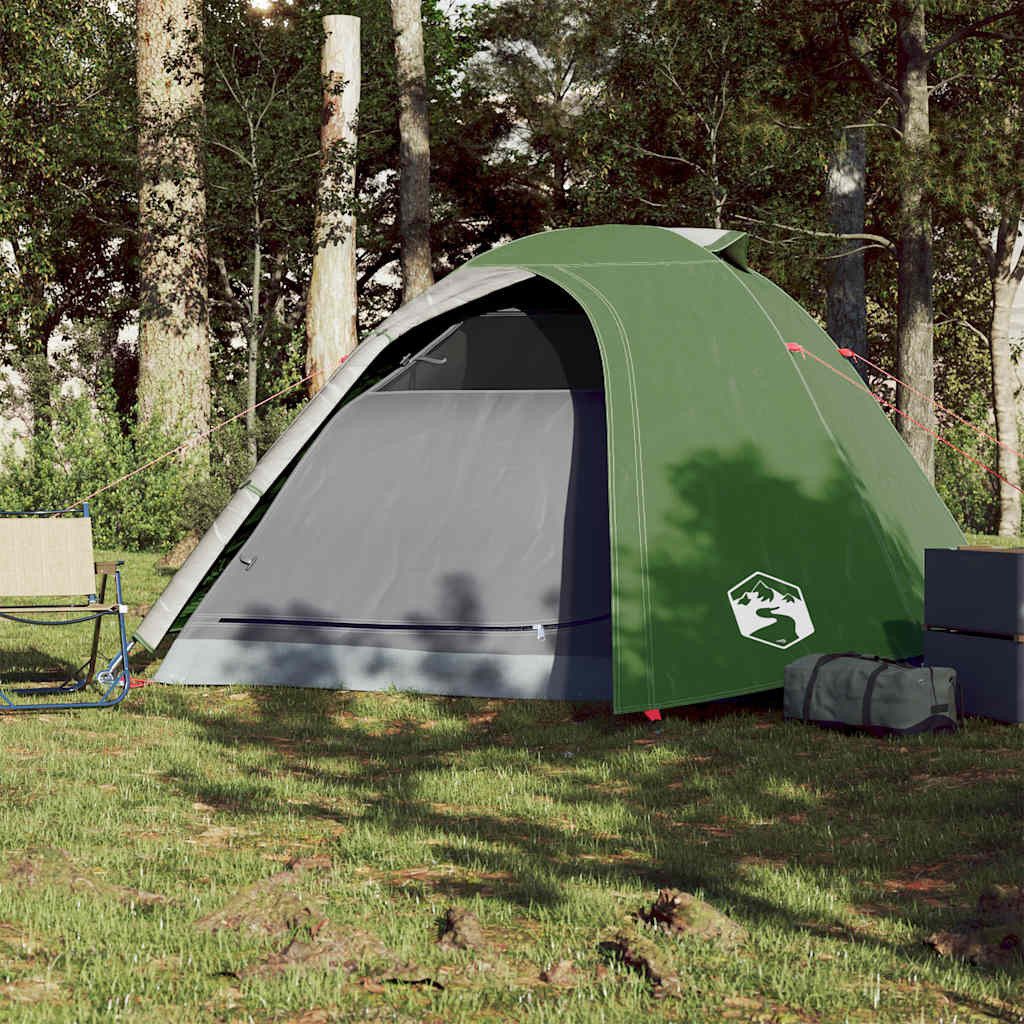 vidaXL Kuppelzelt Kuppel-Campingzelt 4 Personen Grün günstig online kaufen