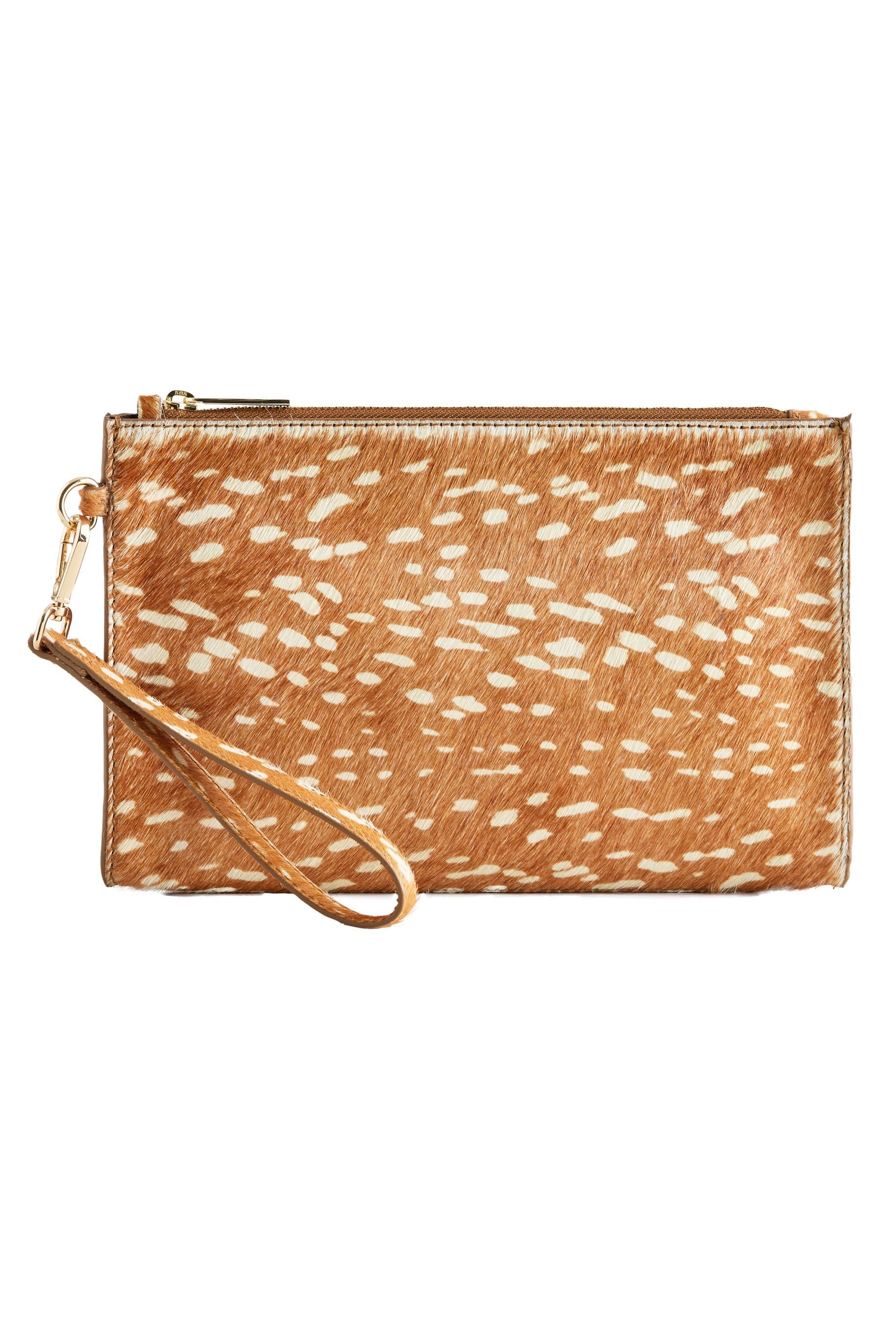 Next Clutch Ledertäschchen mit Rehmotiv (1-tlg)